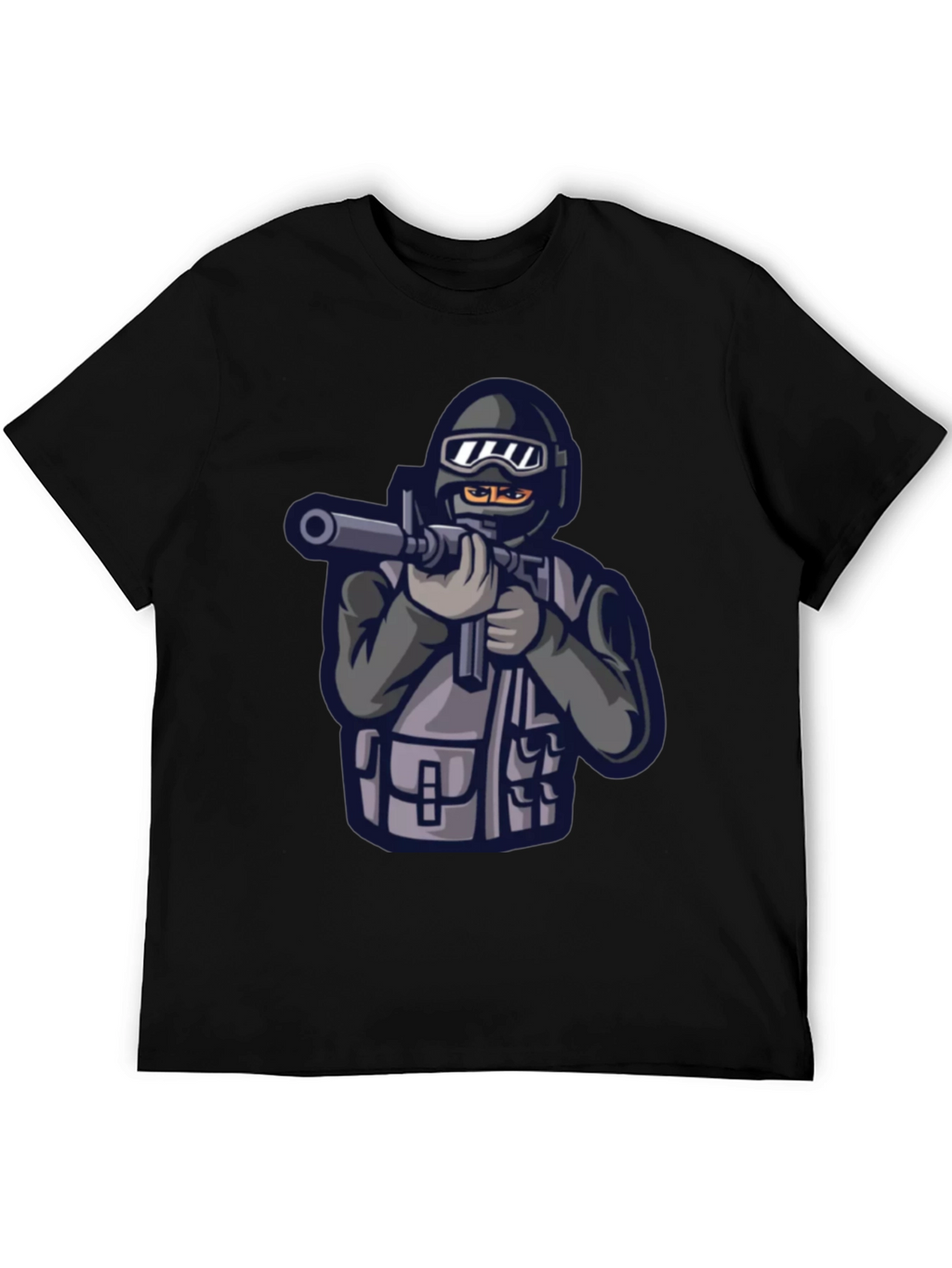 SWAT Team Graphic Black T-Shirt