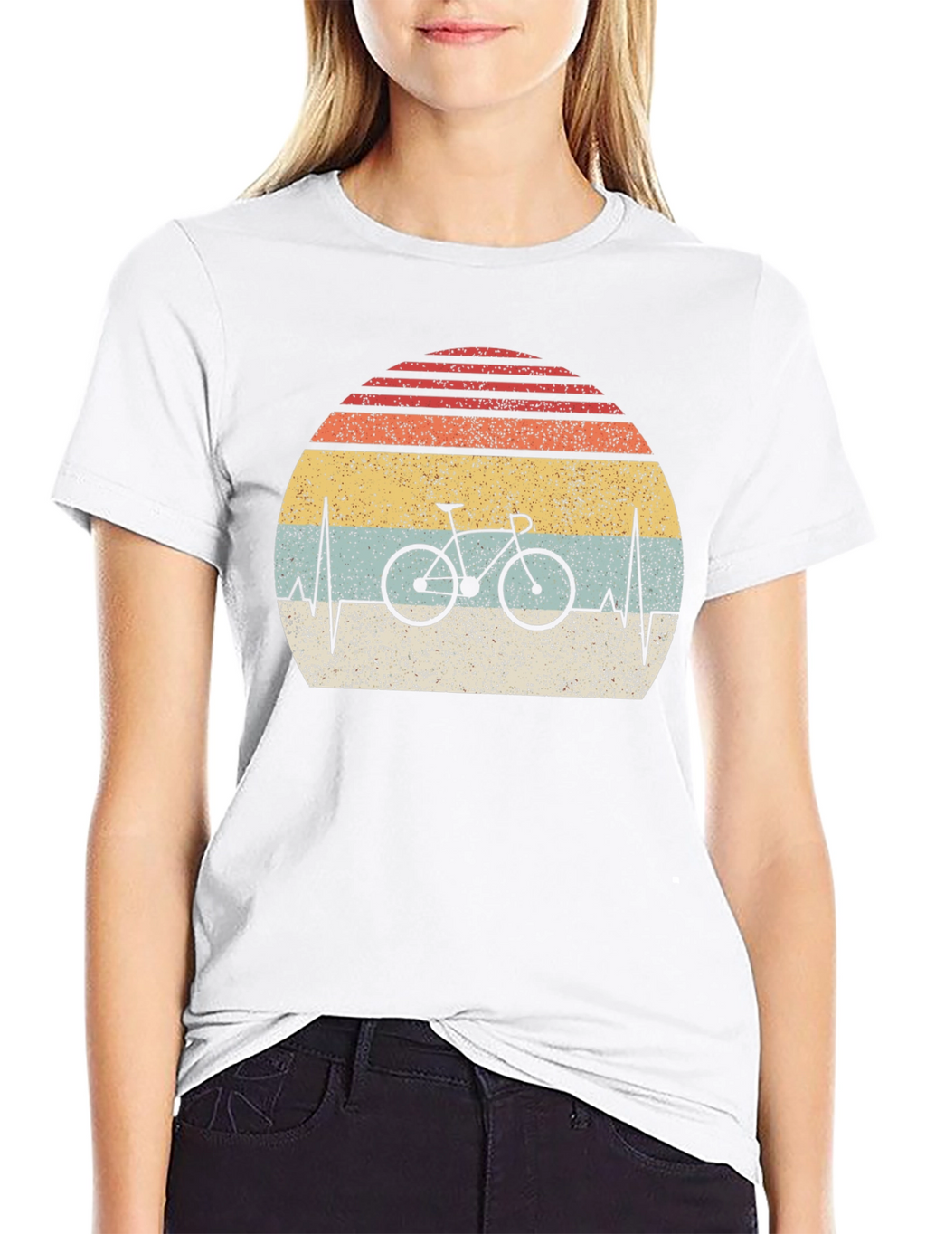 Retro Bicycle Heartbeat T-Shirt