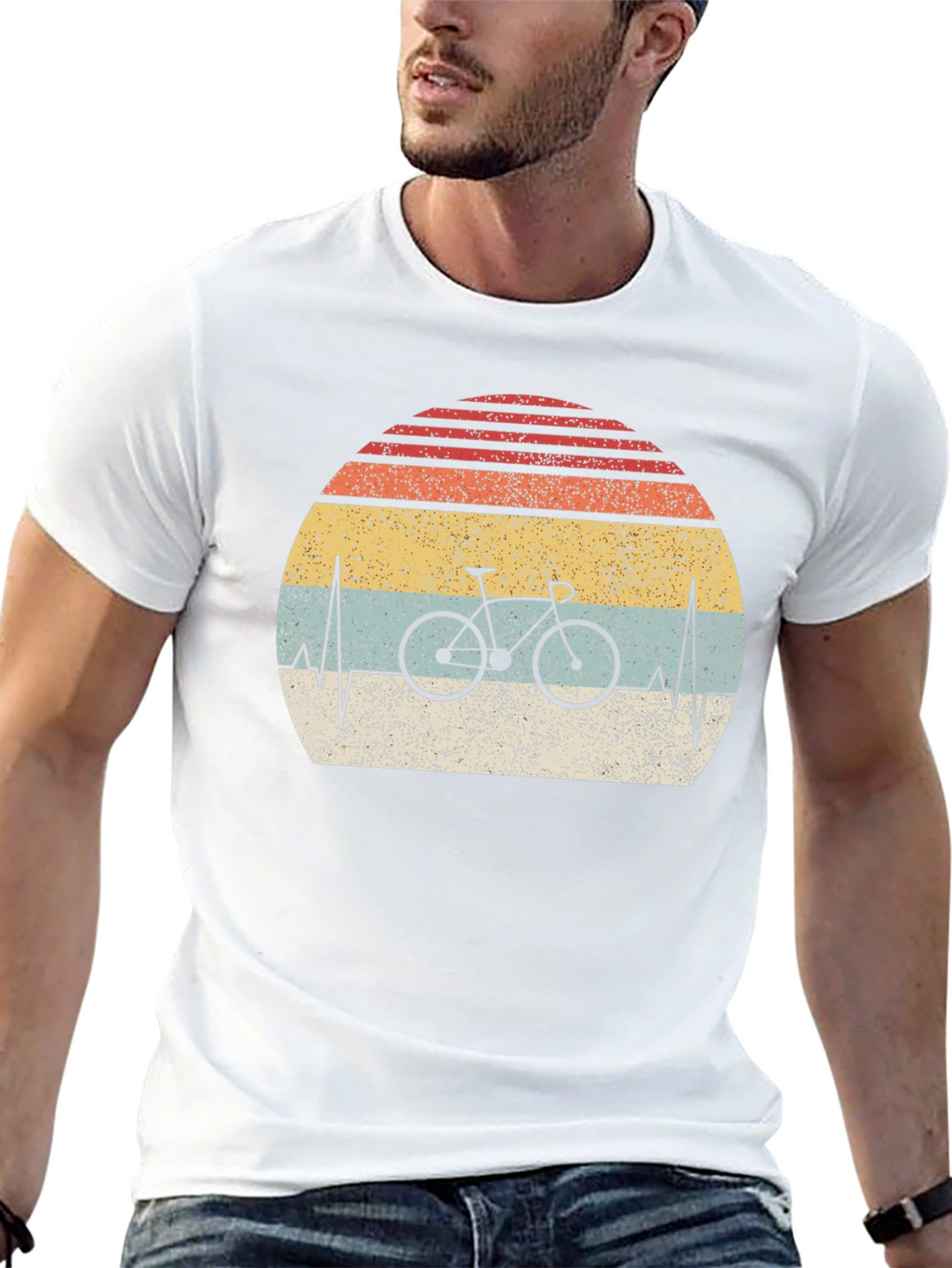 Retro Bicycle Heartbeat T-Shirt