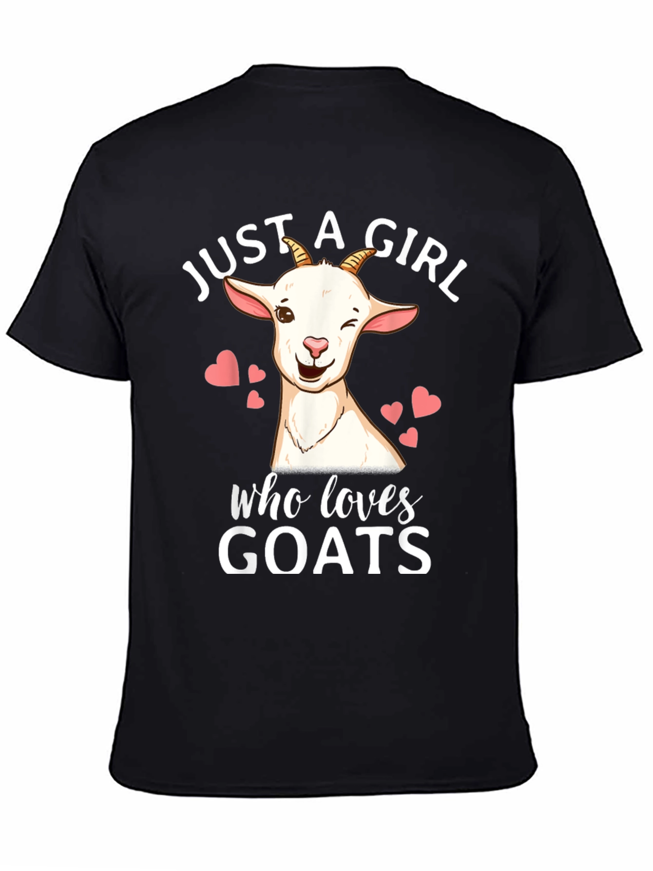 Just a Girl Who Loves Goats Graphic T-Shirt