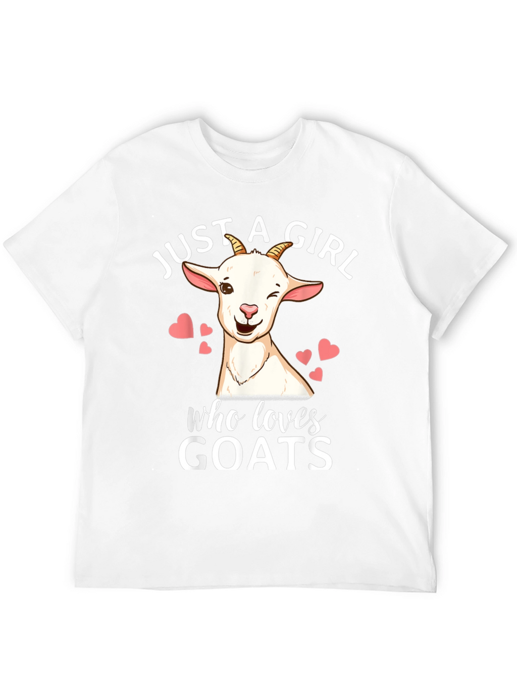Just a Girl Who Loves Goats Graphic T-Shirt