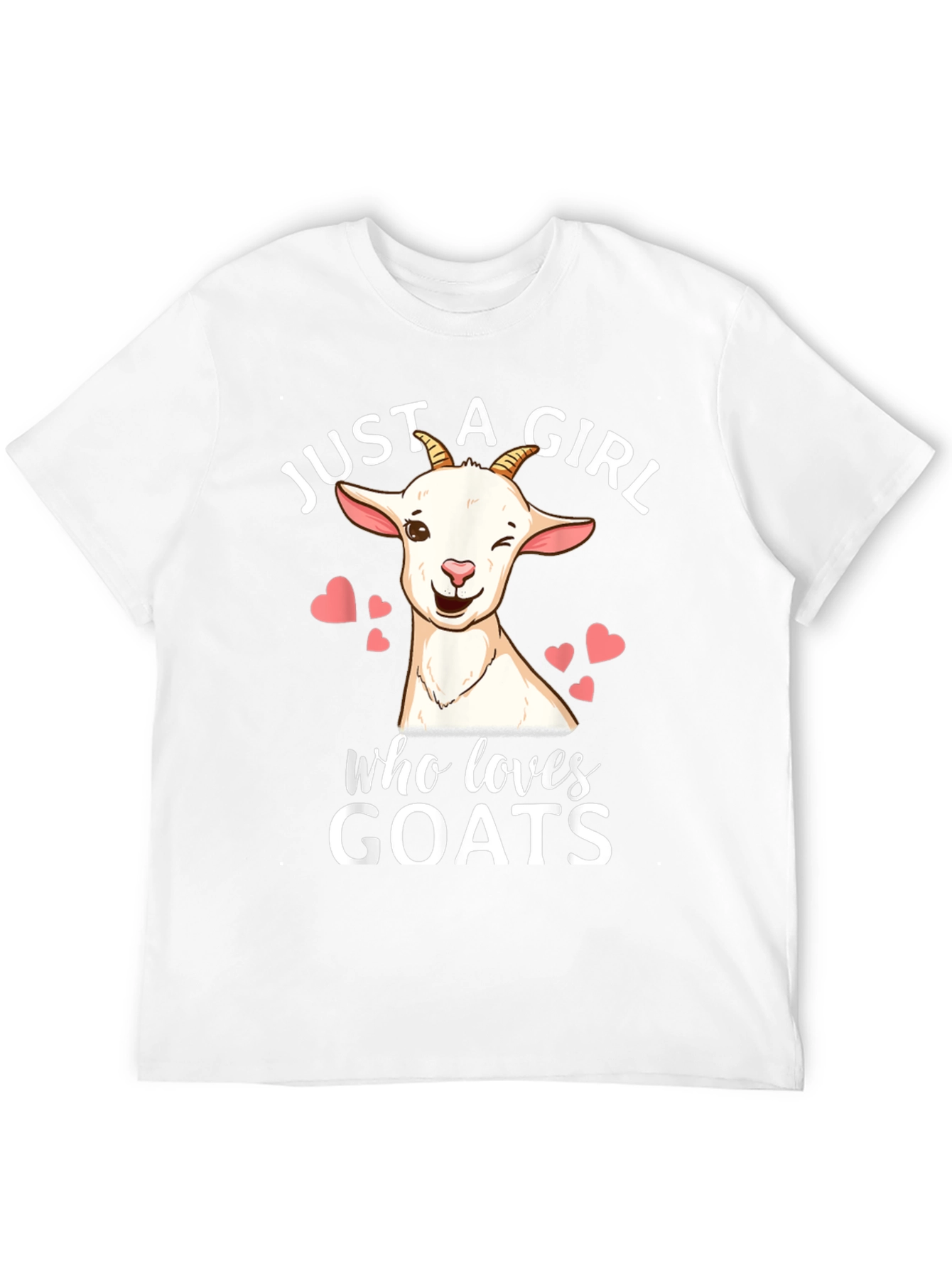 Just a Girl Who Loves Goats Graphic T-Shirt