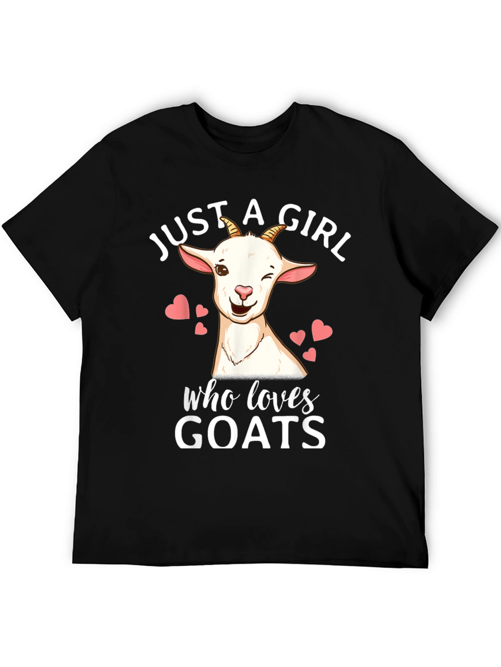 Just a Girl Who Loves Goats Graphic T-Shirt