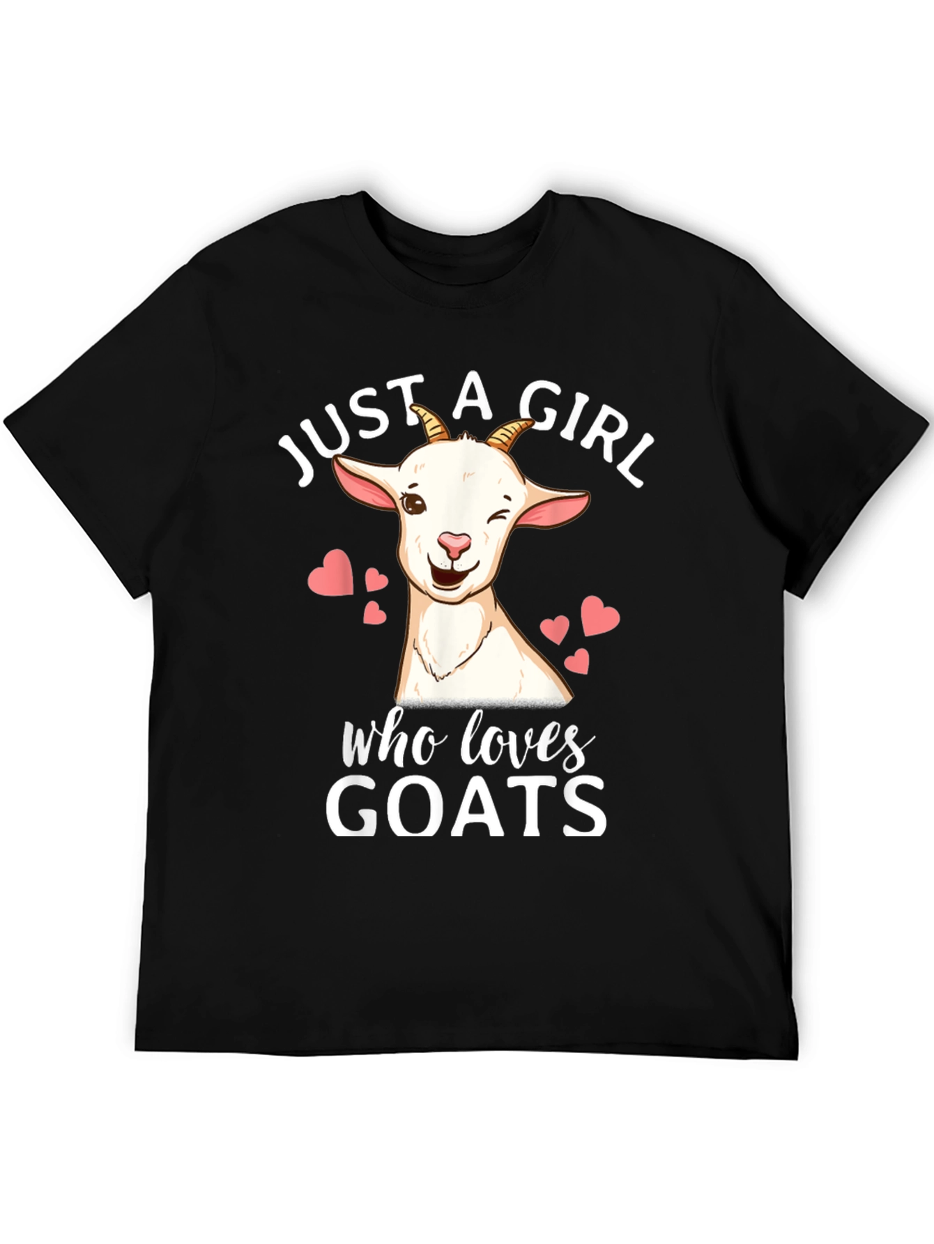 Just a Girl Who Loves Goats Graphic T-Shirt