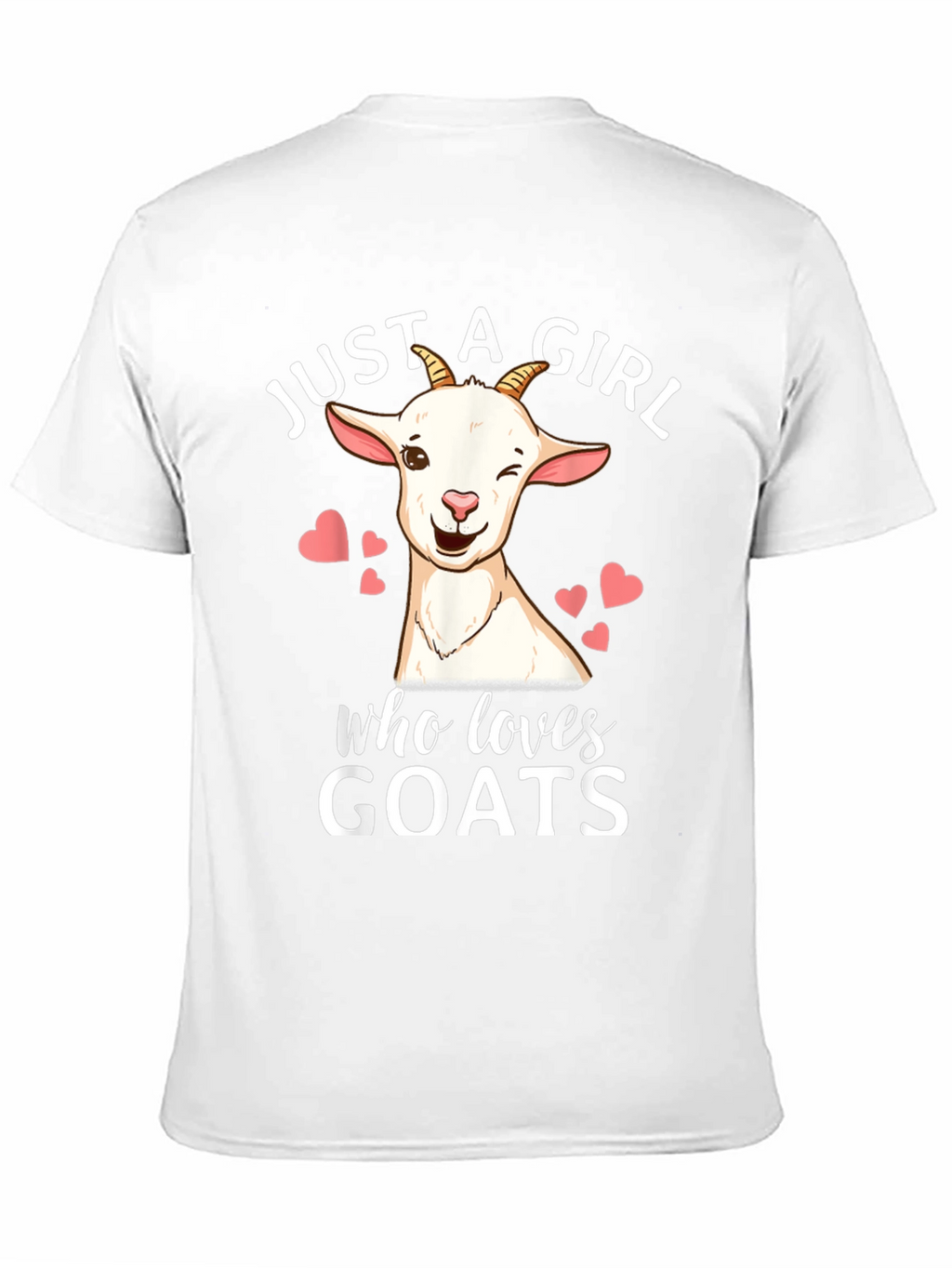 Just a Girl Who Loves Goats Graphic T-Shirt