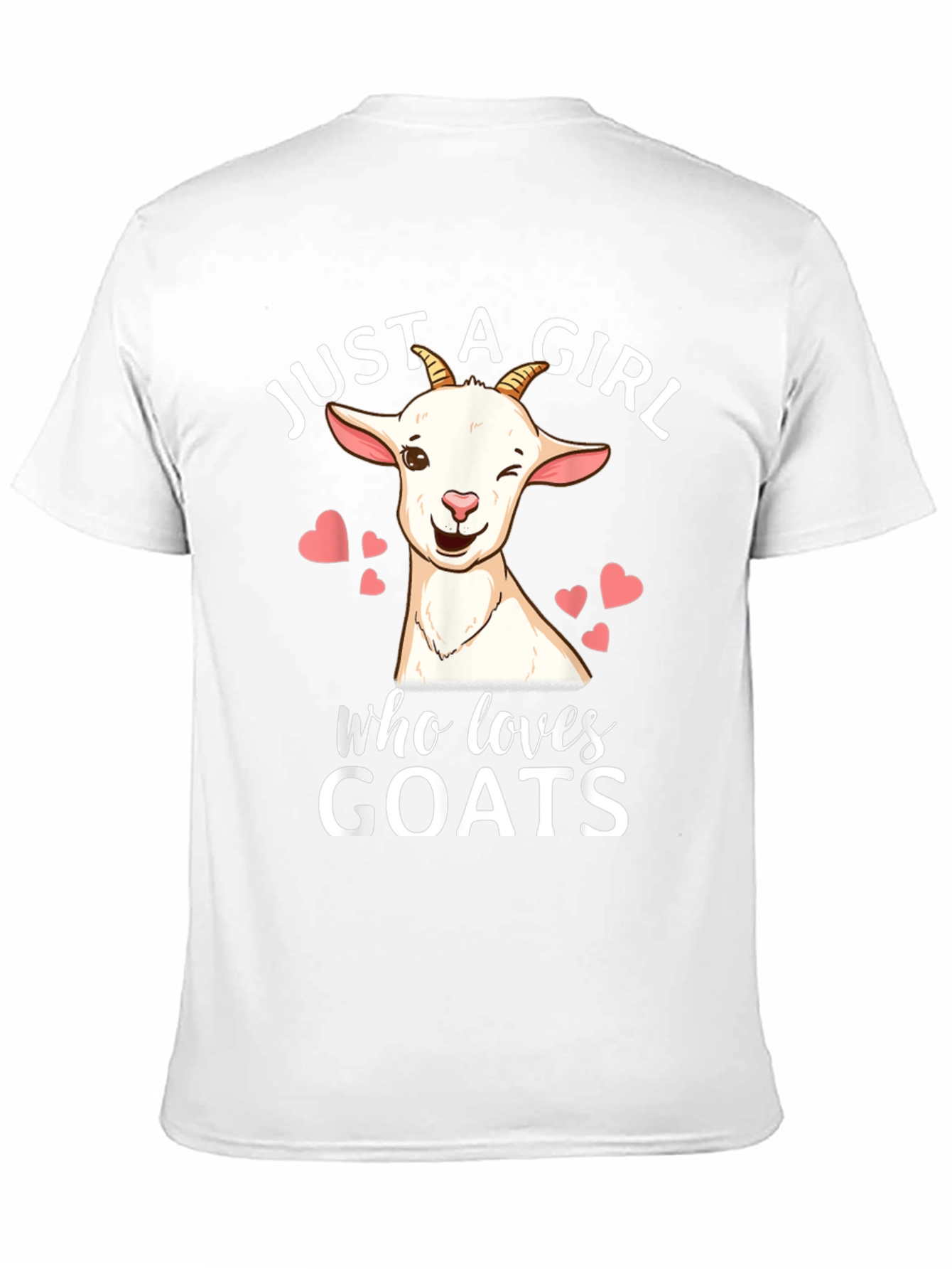 Just a Girl Who Loves Goats Graphic T-Shirt