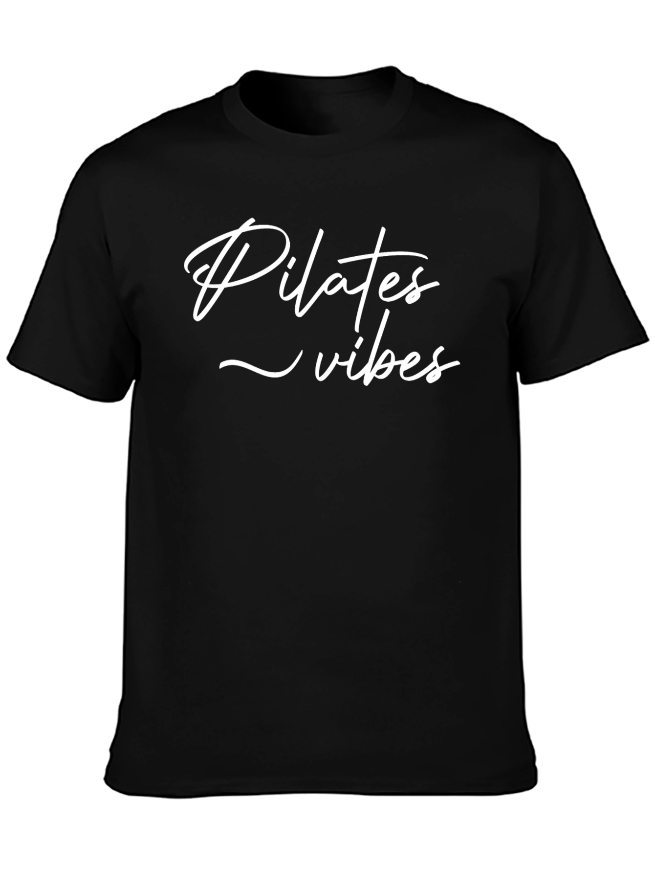 Pilates Vibes Black T-Shirt