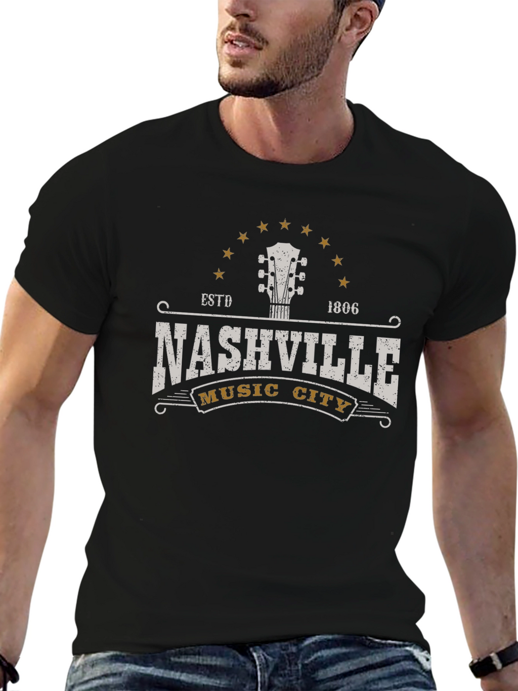 Nashville Music City Graphic T-Shirt