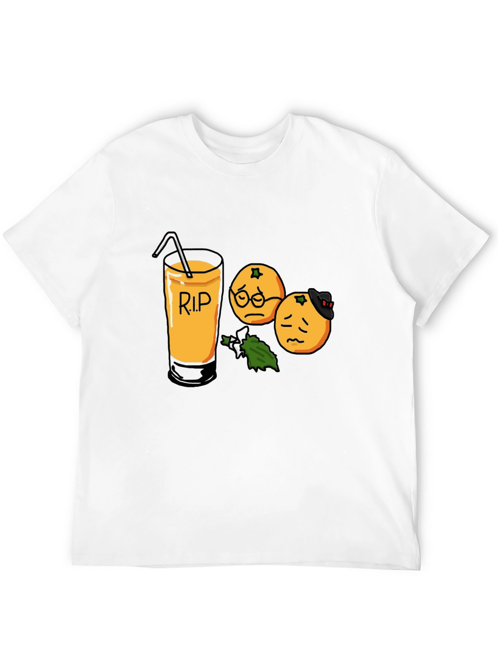 RIP Orange Juice Graphic Tee - Black