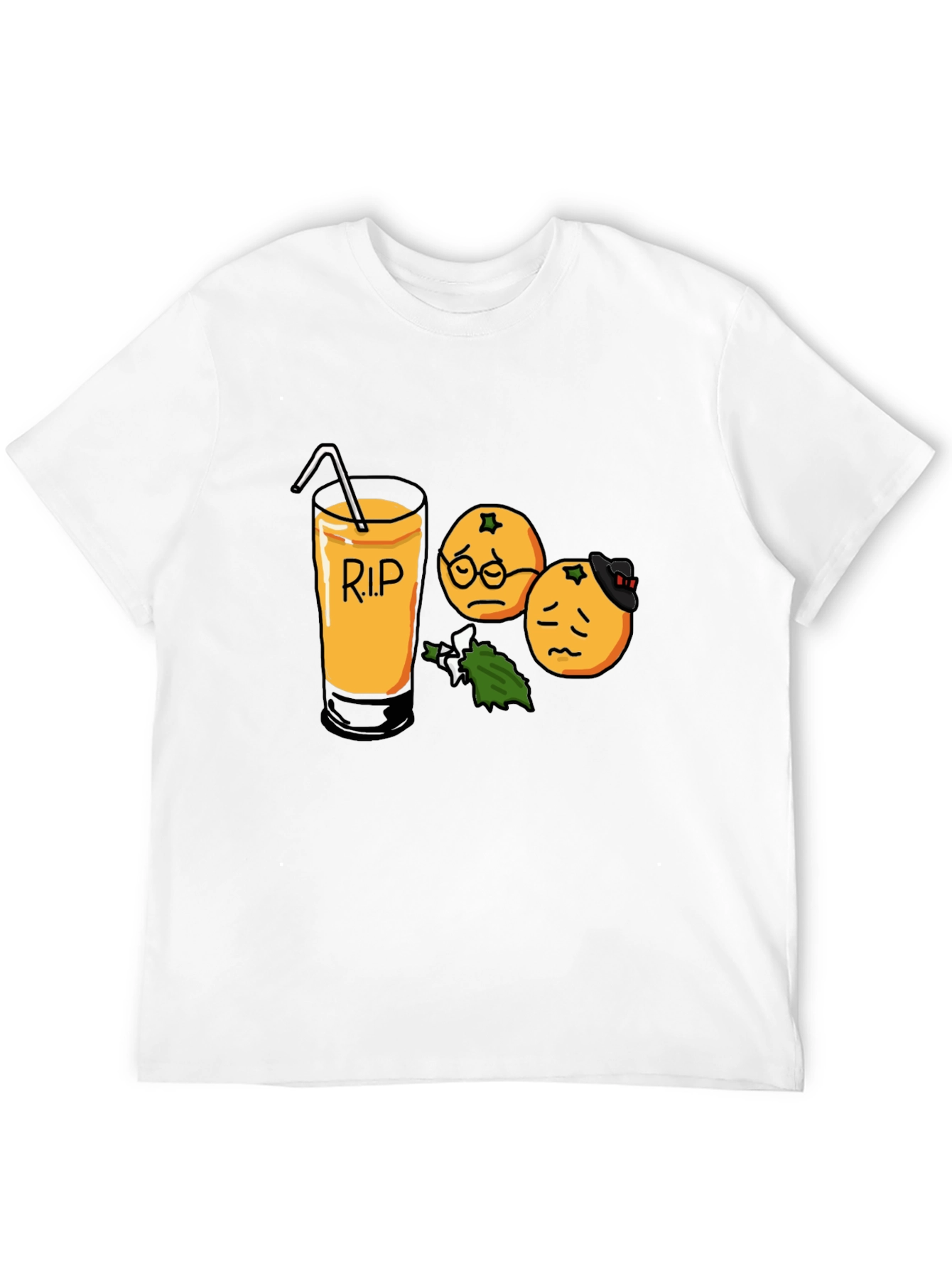 RIP Orange Juice Graphic Tee - Black