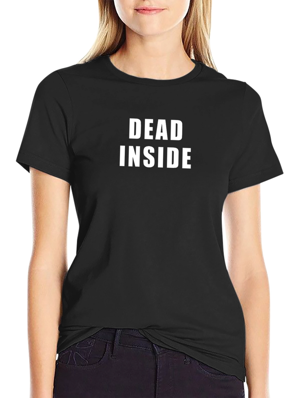 Dead Inside Black T-Shirt Graphic Tee