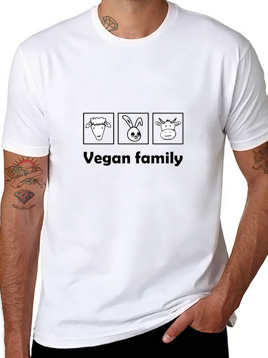 Vegan Family T-Shirt - Animal Lover Tee