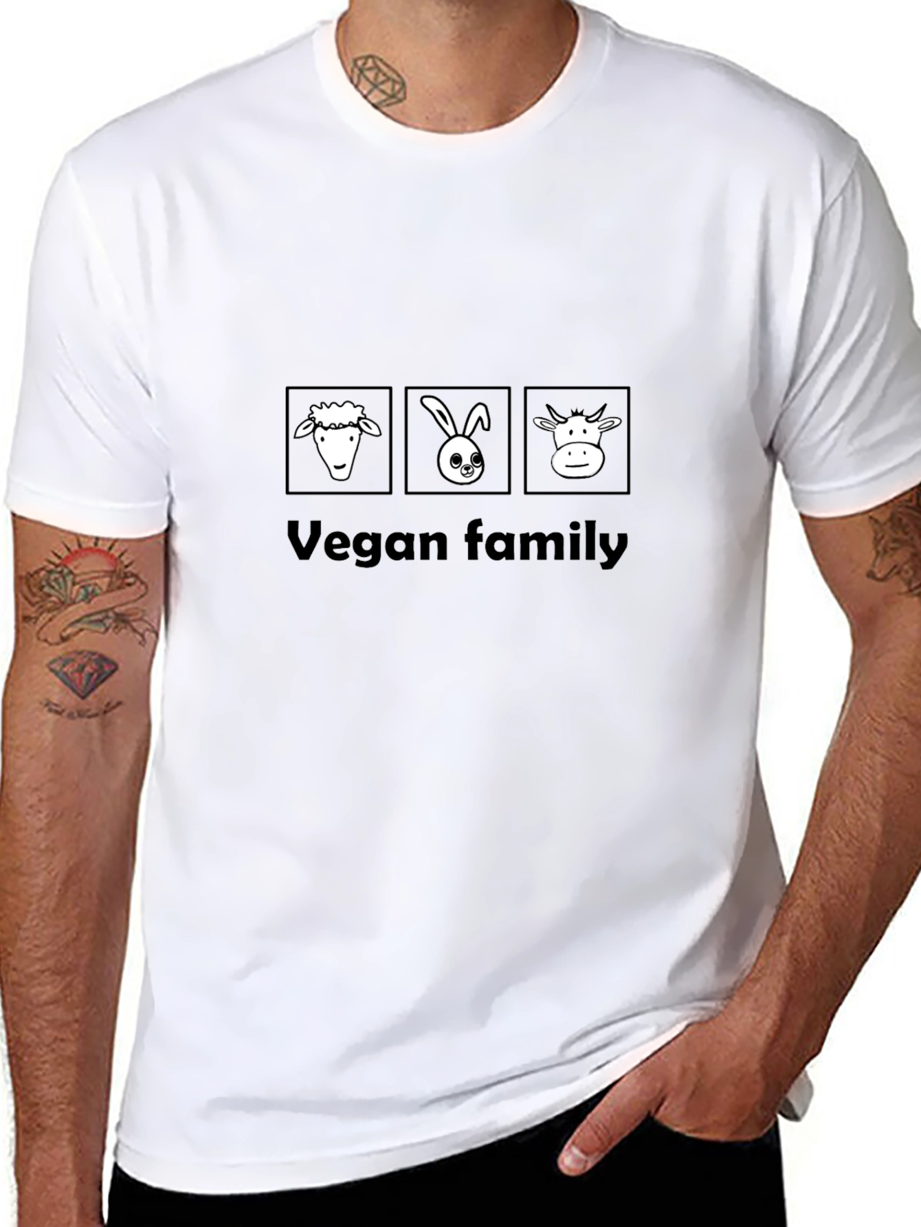 Vegan Family T-Shirt - Animal Lover Tee