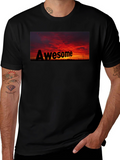 Awesome Sunset Graphic T-Shirt - Trendy & Stylish
