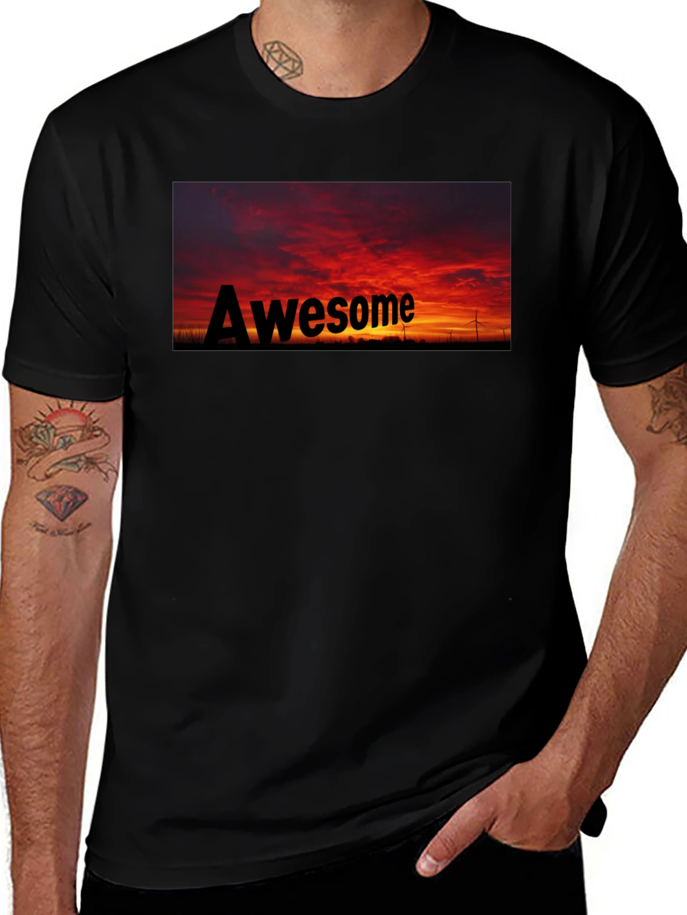 Awesome Sunset Graphic T-Shirt - Trendy & Stylish