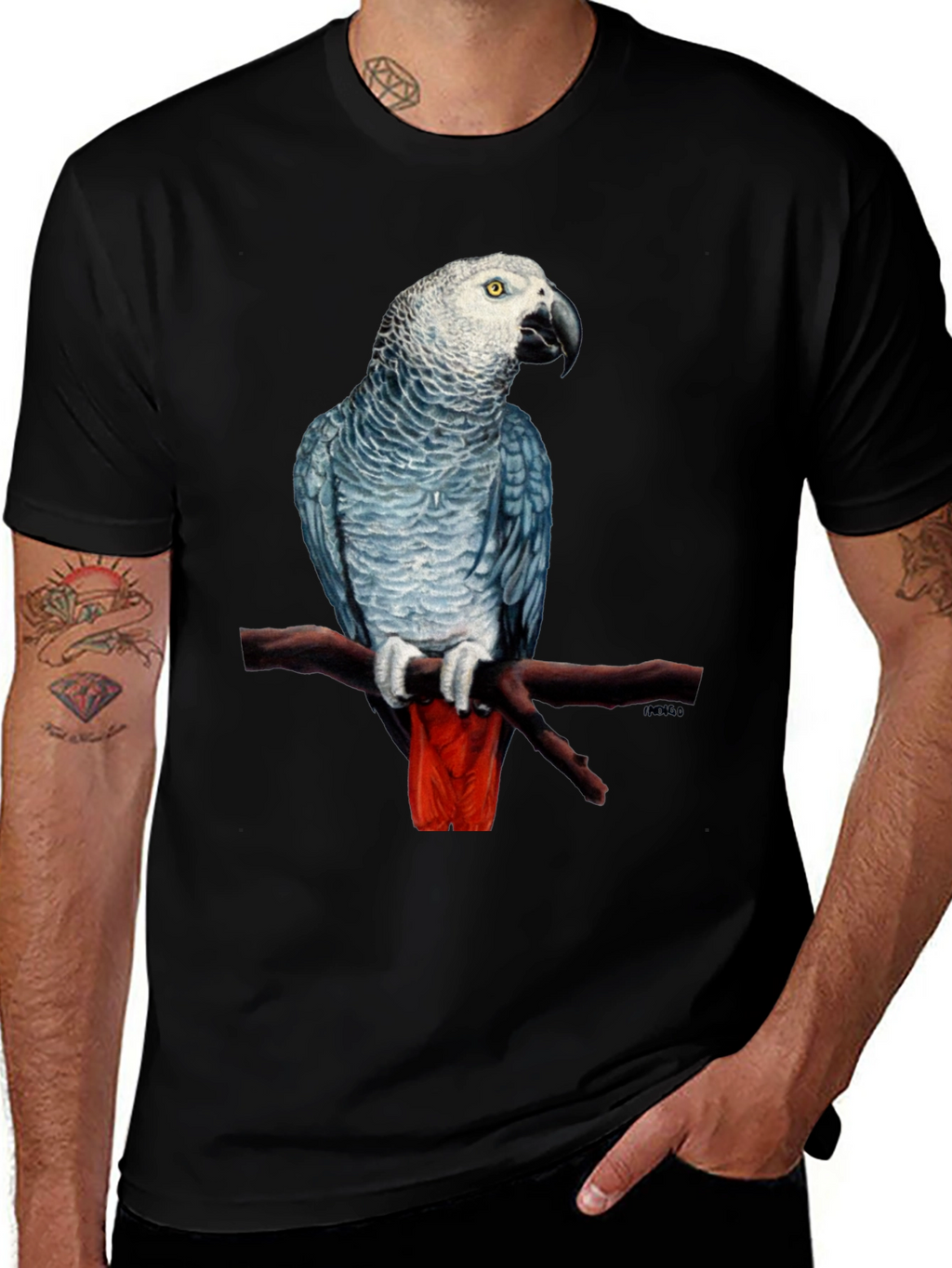 African Grey Parrot T-Shirt
