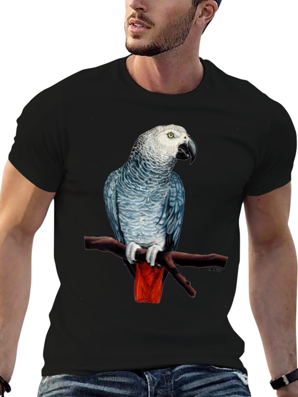 African Grey Parrot T-Shirt