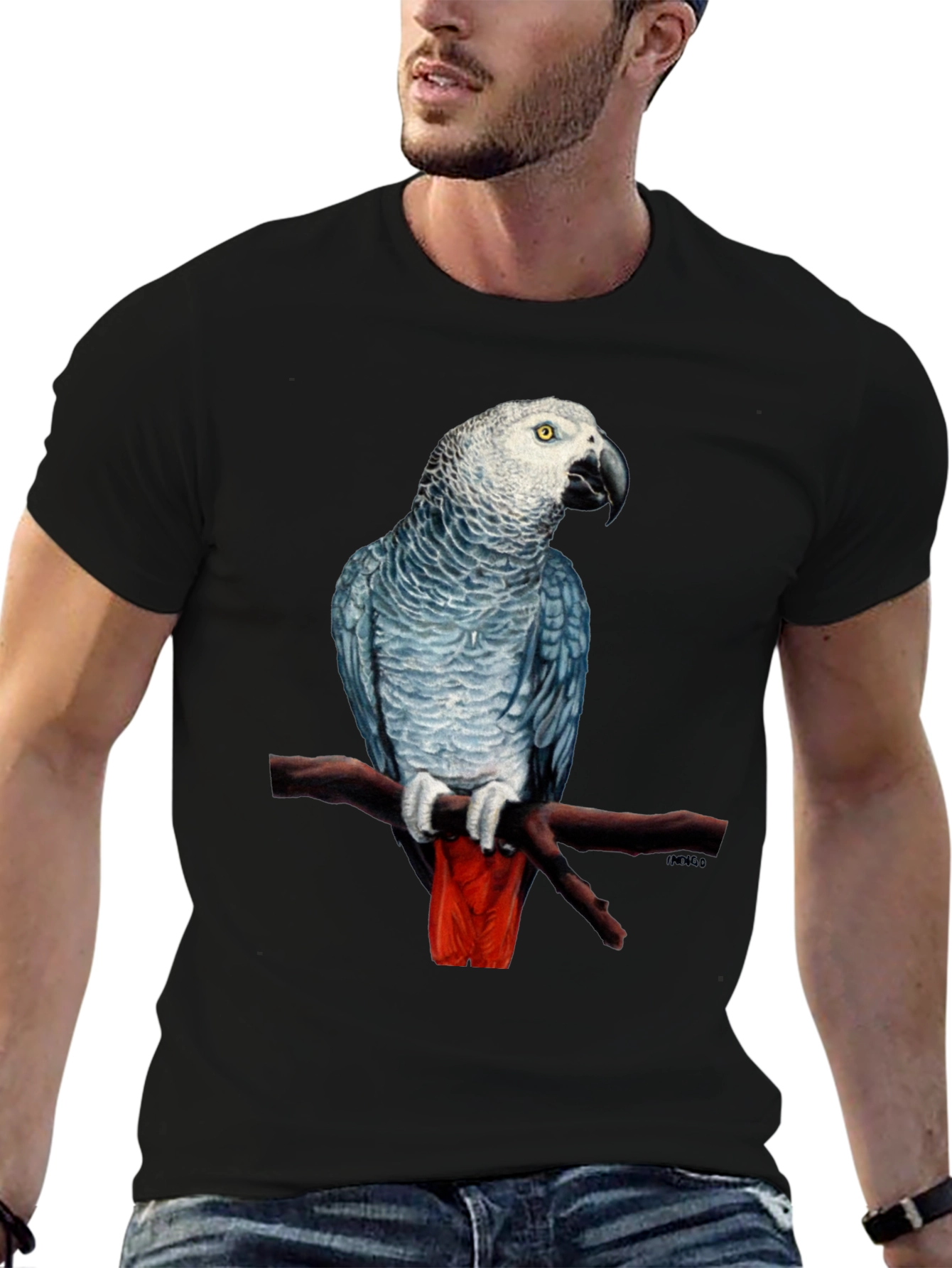 African Grey Parrot T-Shirt