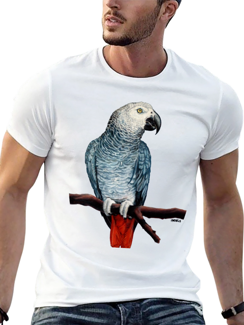 African Grey Parrot T-Shirt