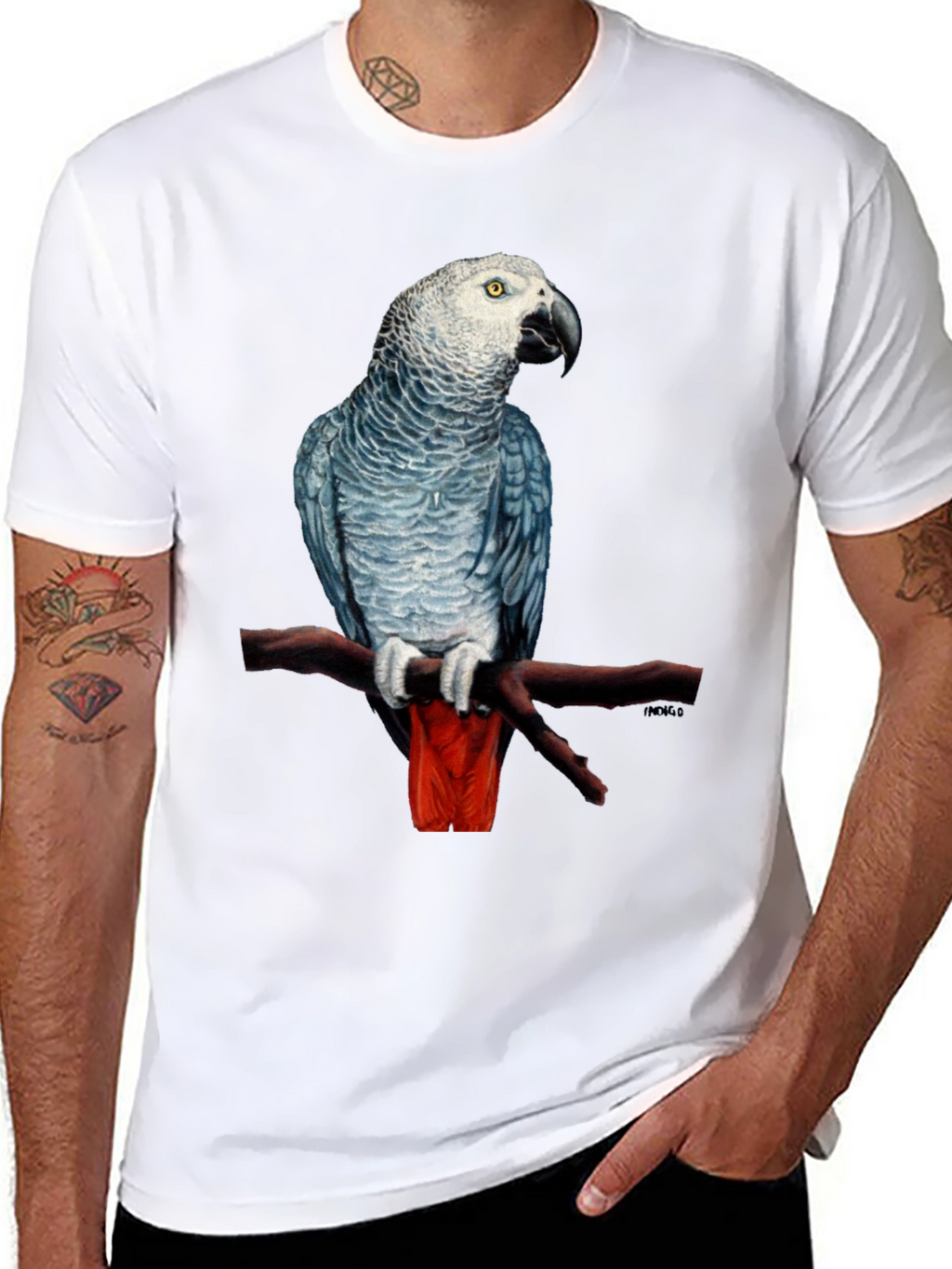 African Grey Parrot T-Shirt