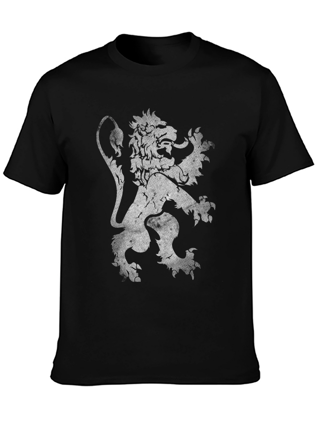Lion Rampant Graphic Print Tee - Black