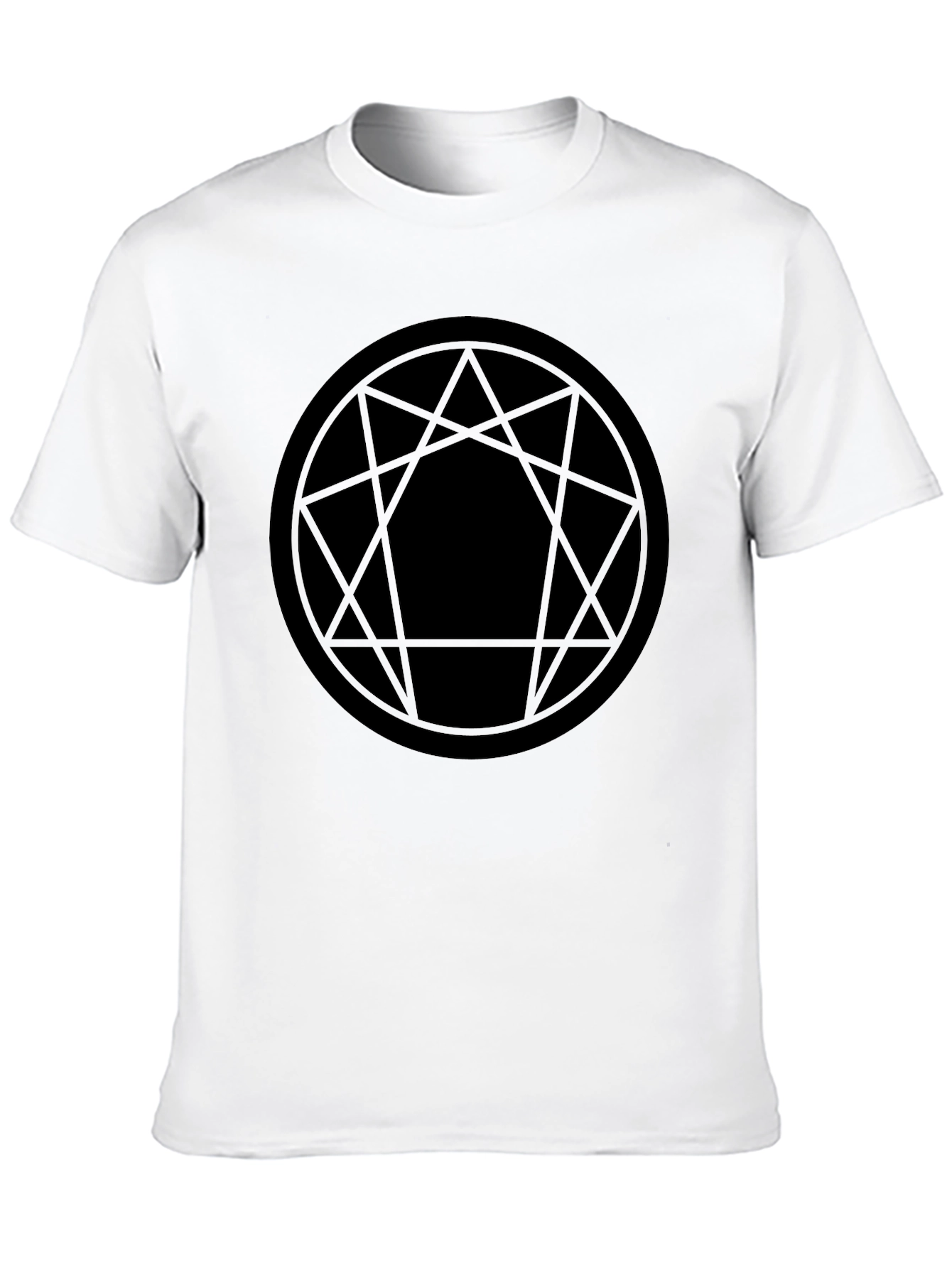Enneagram Symbol Graphic Tee - Black