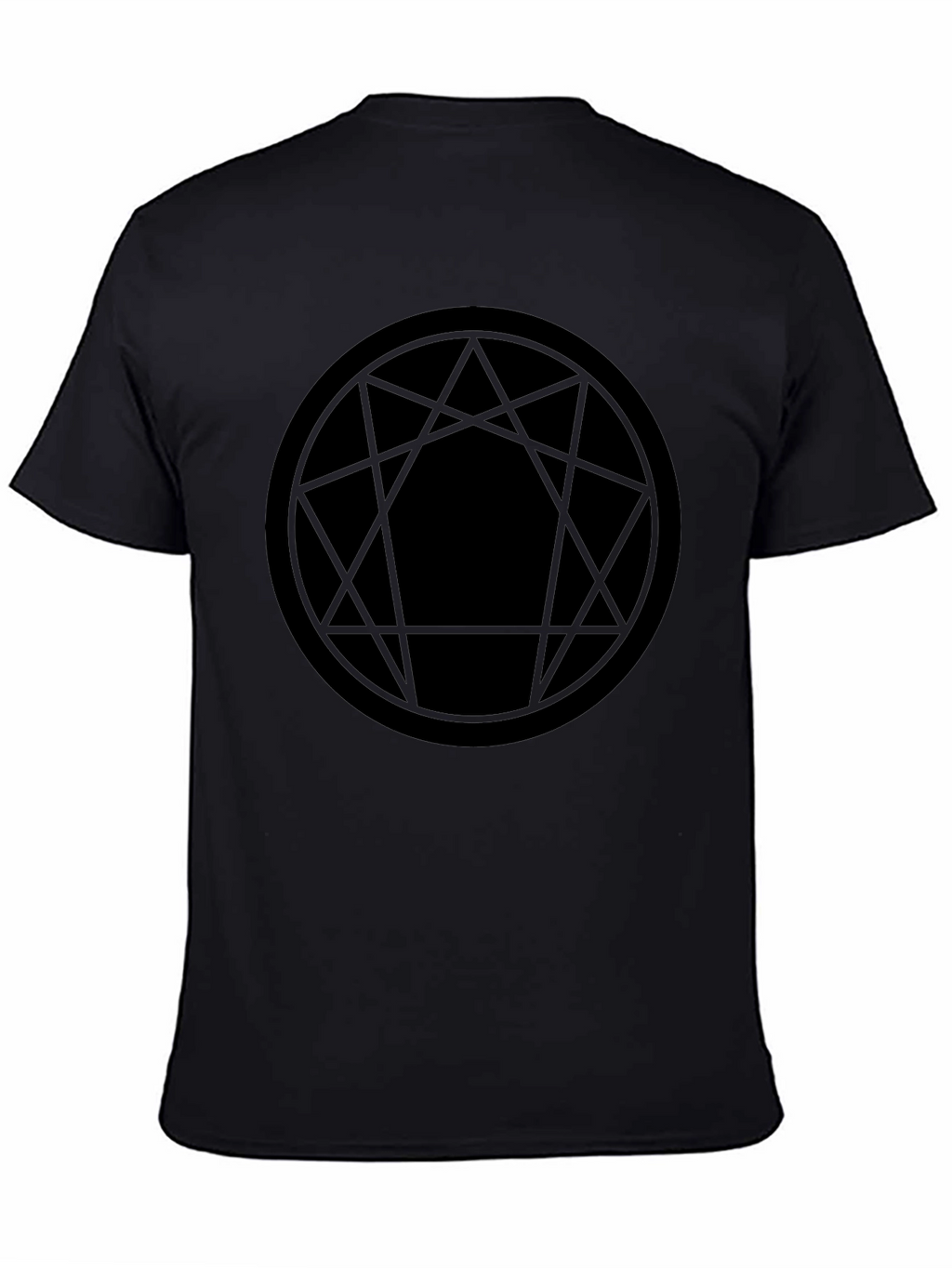 Enneagram Symbol Graphic Tee - Black