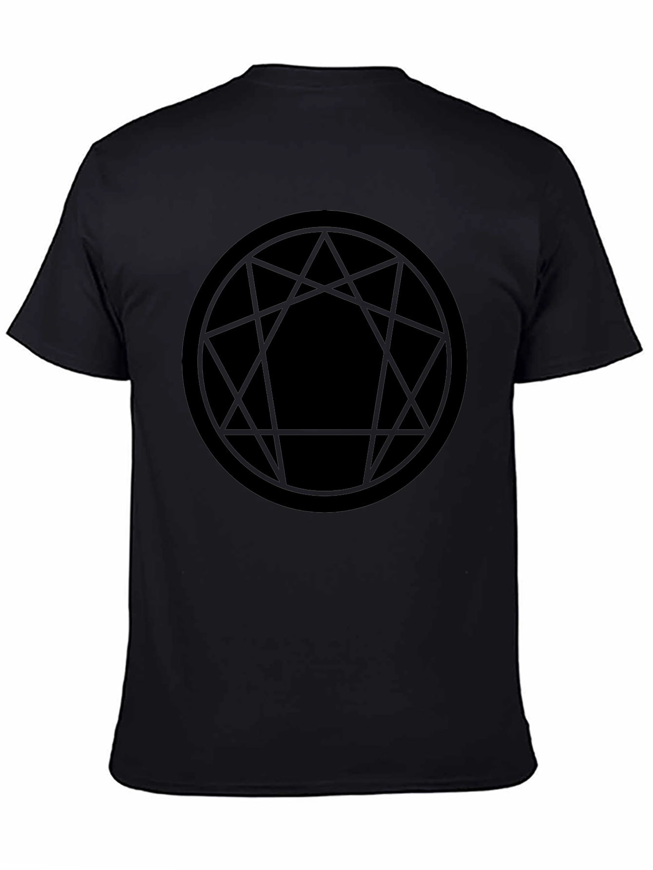 Enneagram Symbol Graphic Tee - Black
