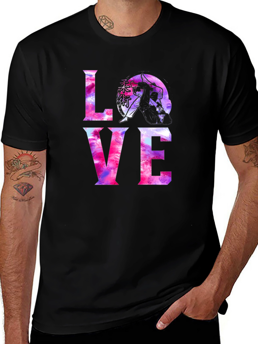 Love Jiu Jitsu Graphic Tee - Black