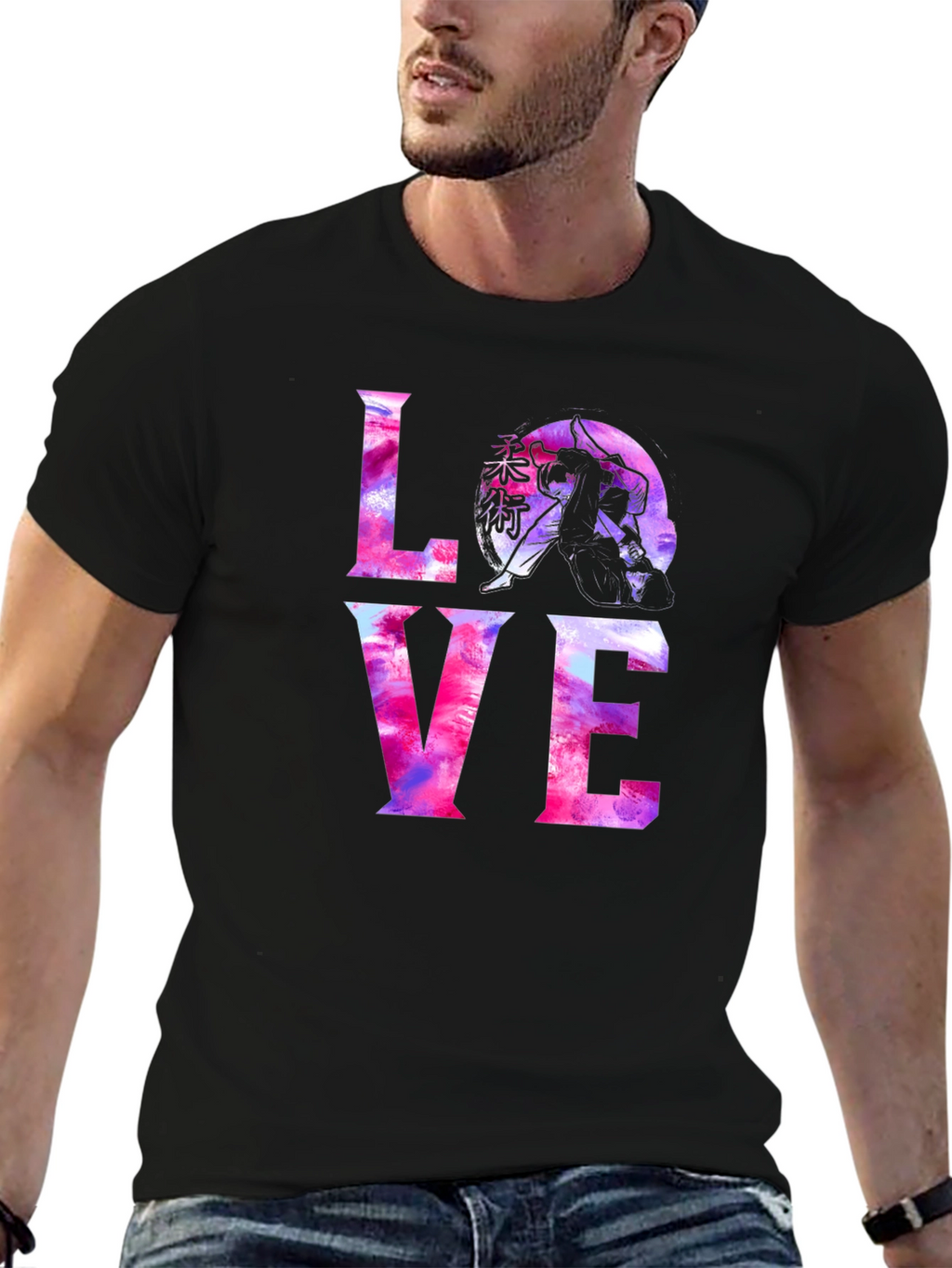 Love Jiu Jitsu Graphic Tee - Black