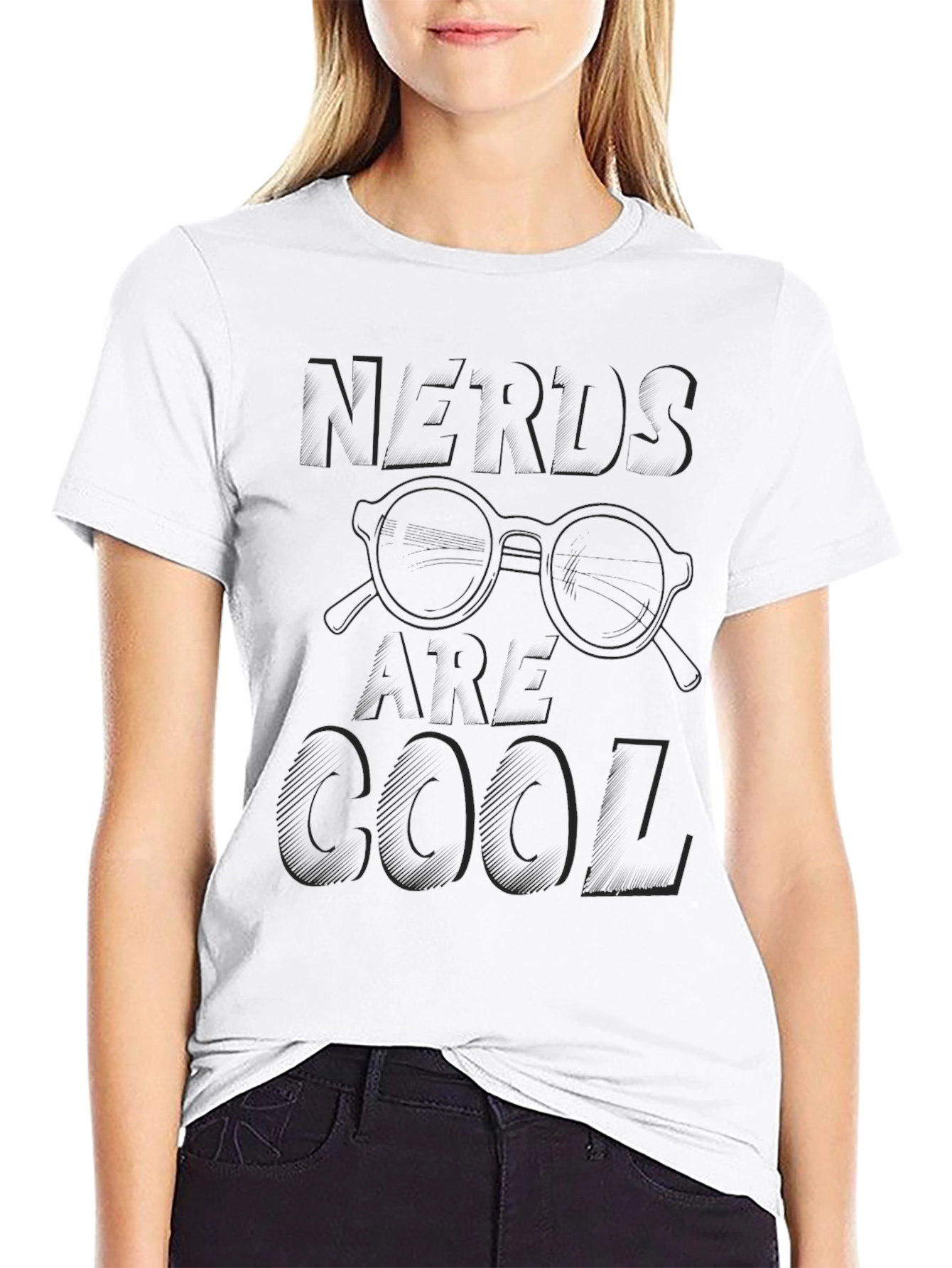 Nerds Are Cool Black T-Shirt