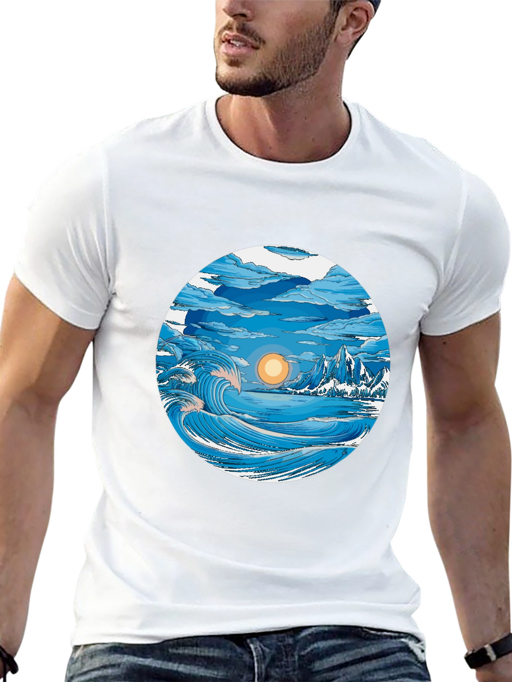 Ocean View Graphic T-Shirt