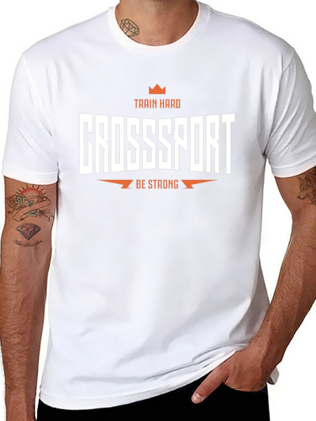 Crosssport Train Hard T-Shirt Black
