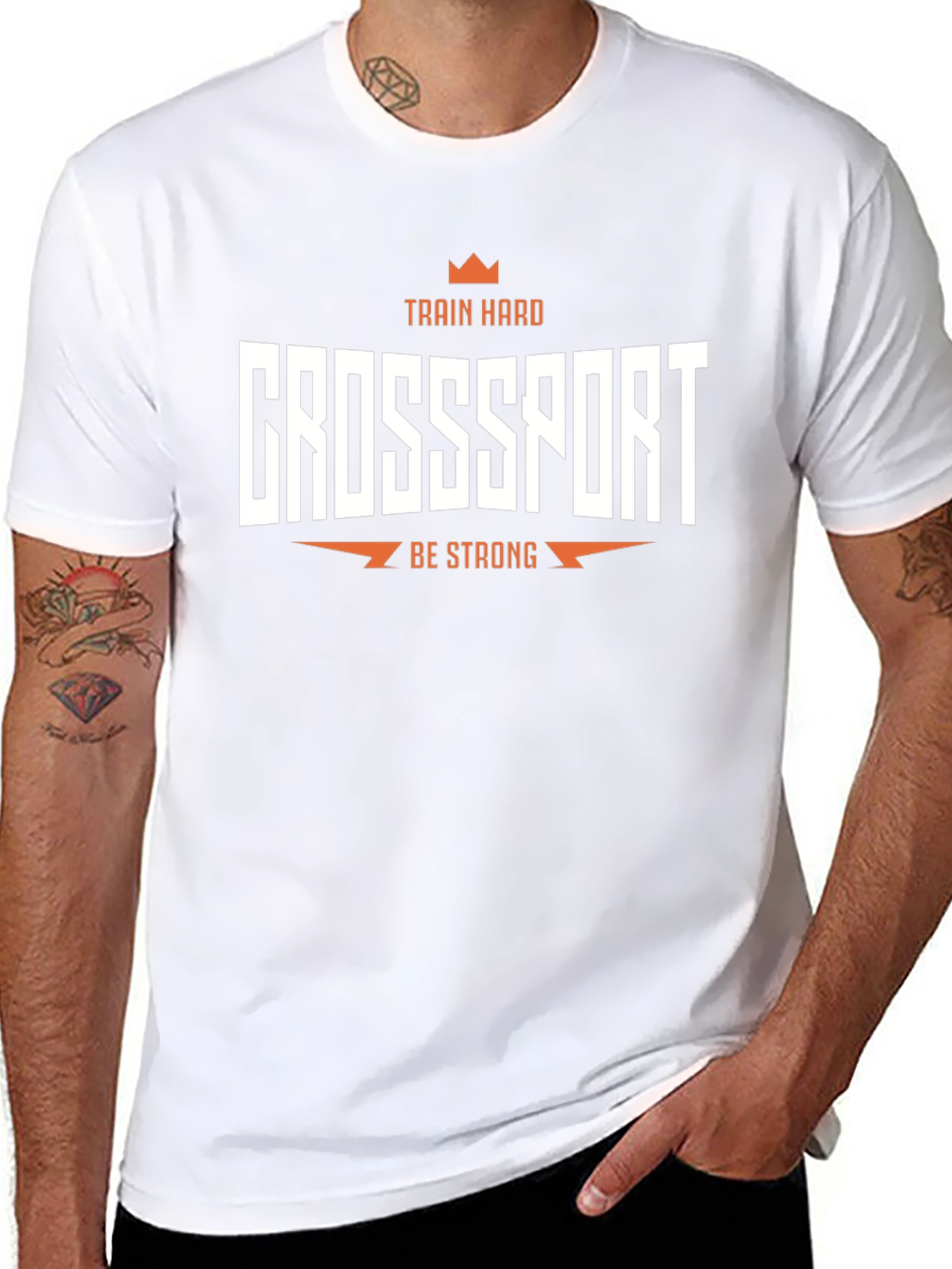 Crosssport Train Hard T-Shirt Black