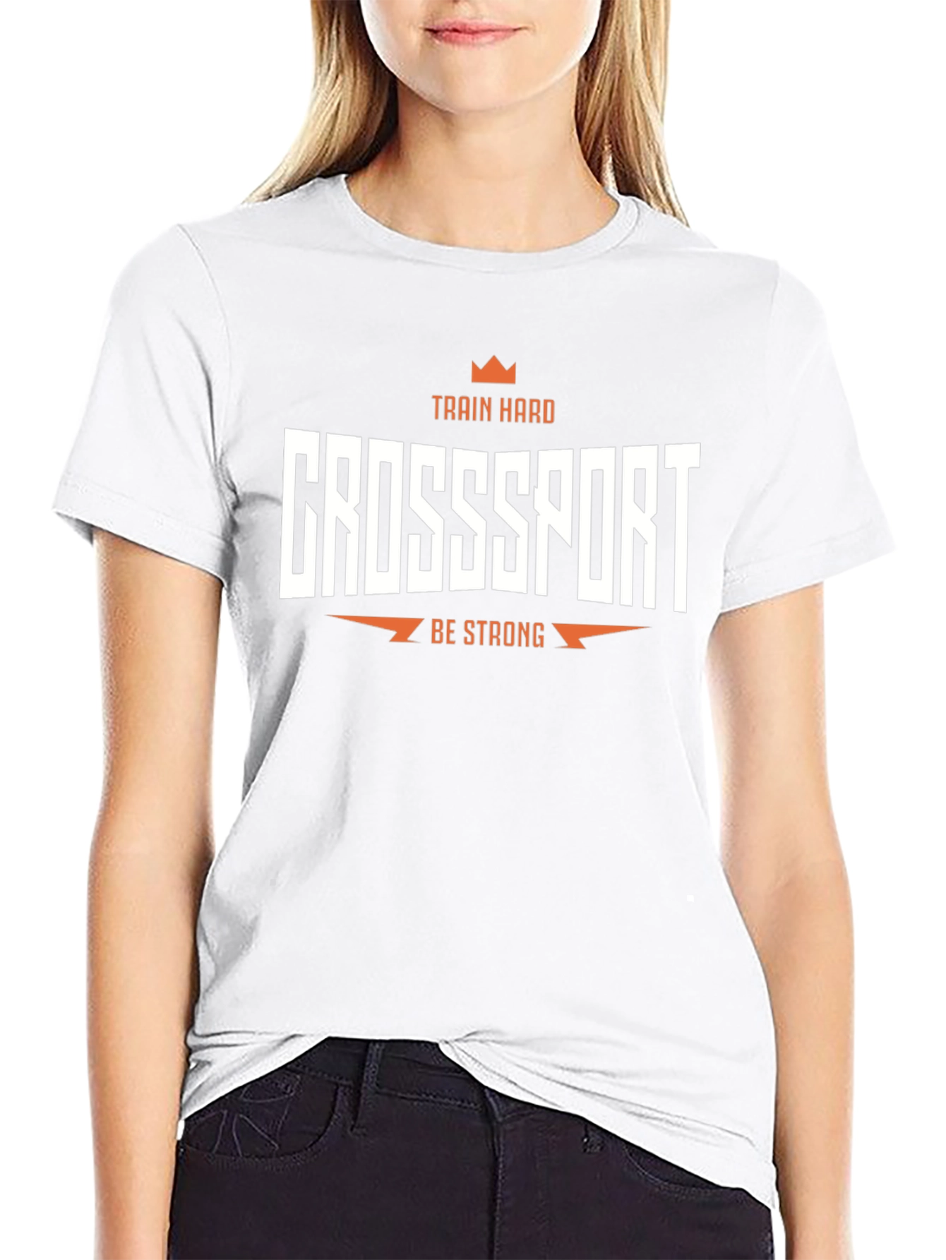 Crosssport Train Hard T-Shirt Black