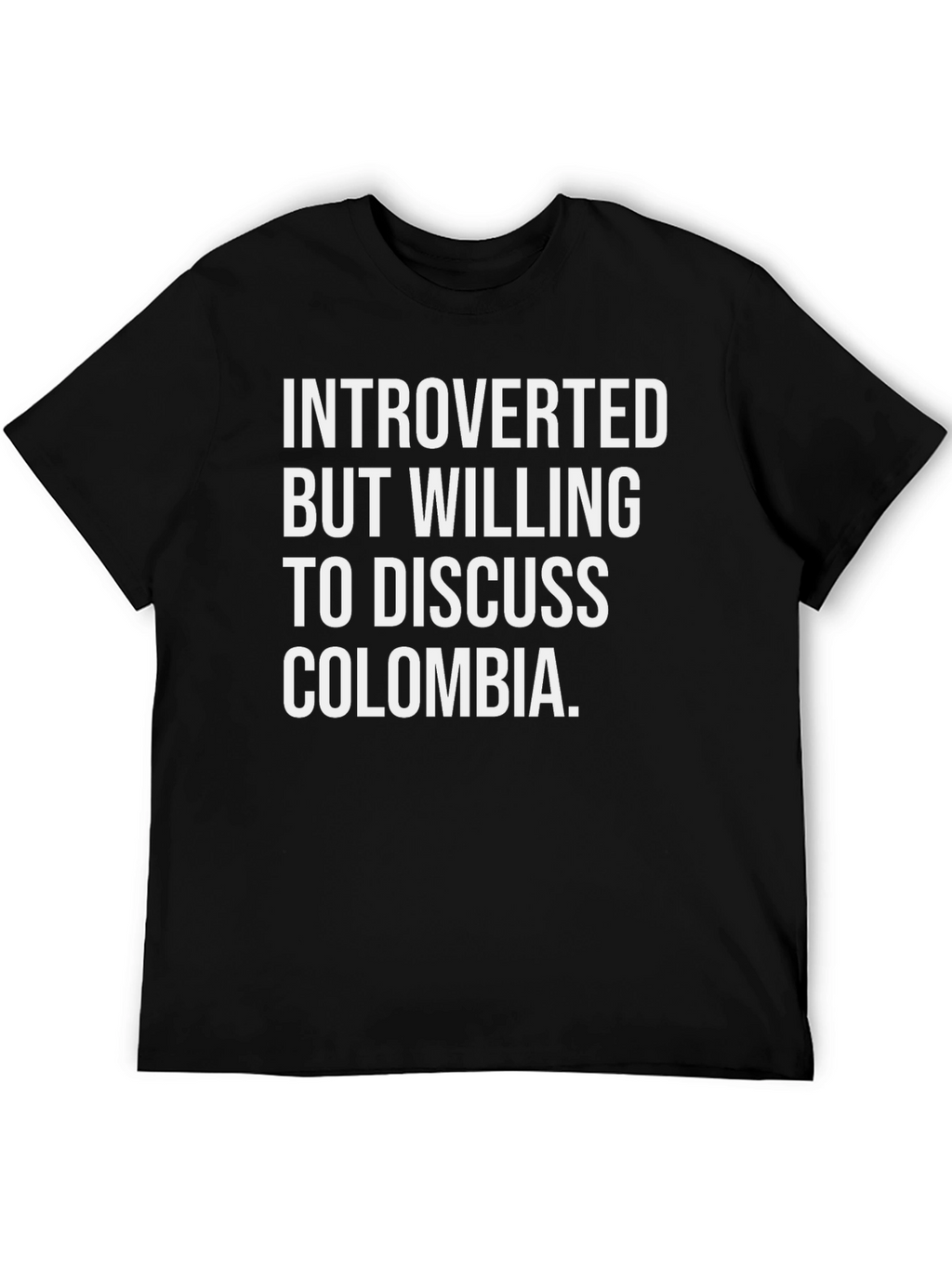 Introverted Colombia Tee - Funny Graphic T-Shirt