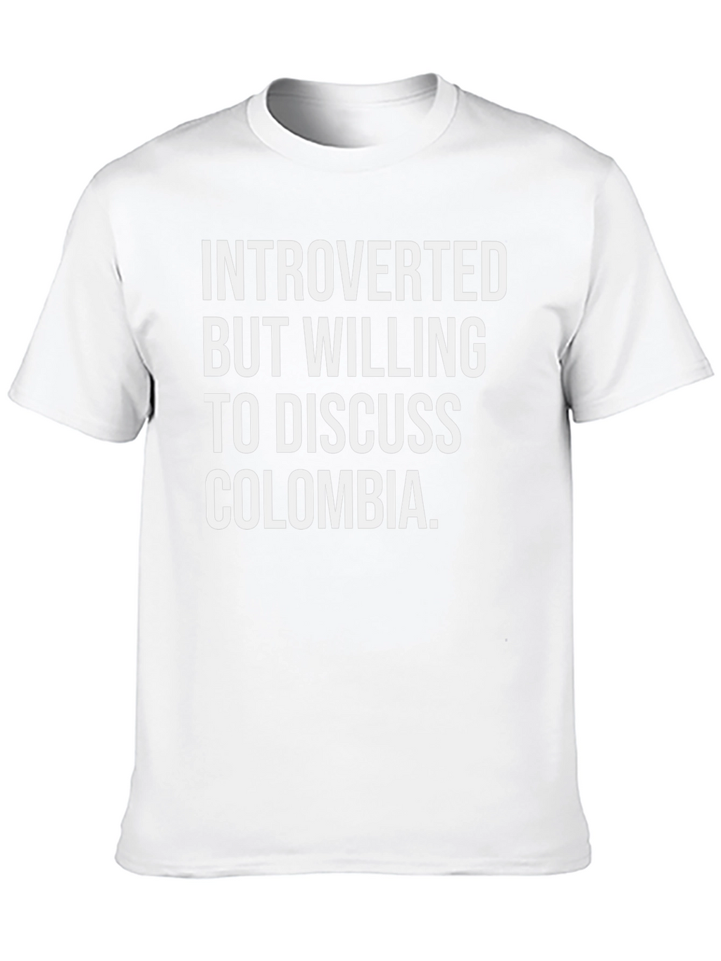 Introverted Colombia Tee - Funny Graphic T-Shirt
