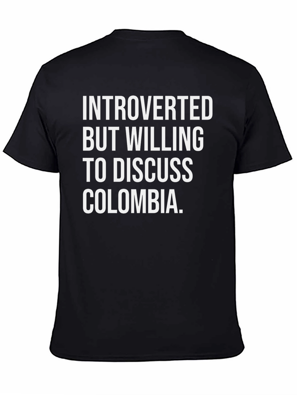 Introverted Colombia Tee - Funny Graphic T-Shirt