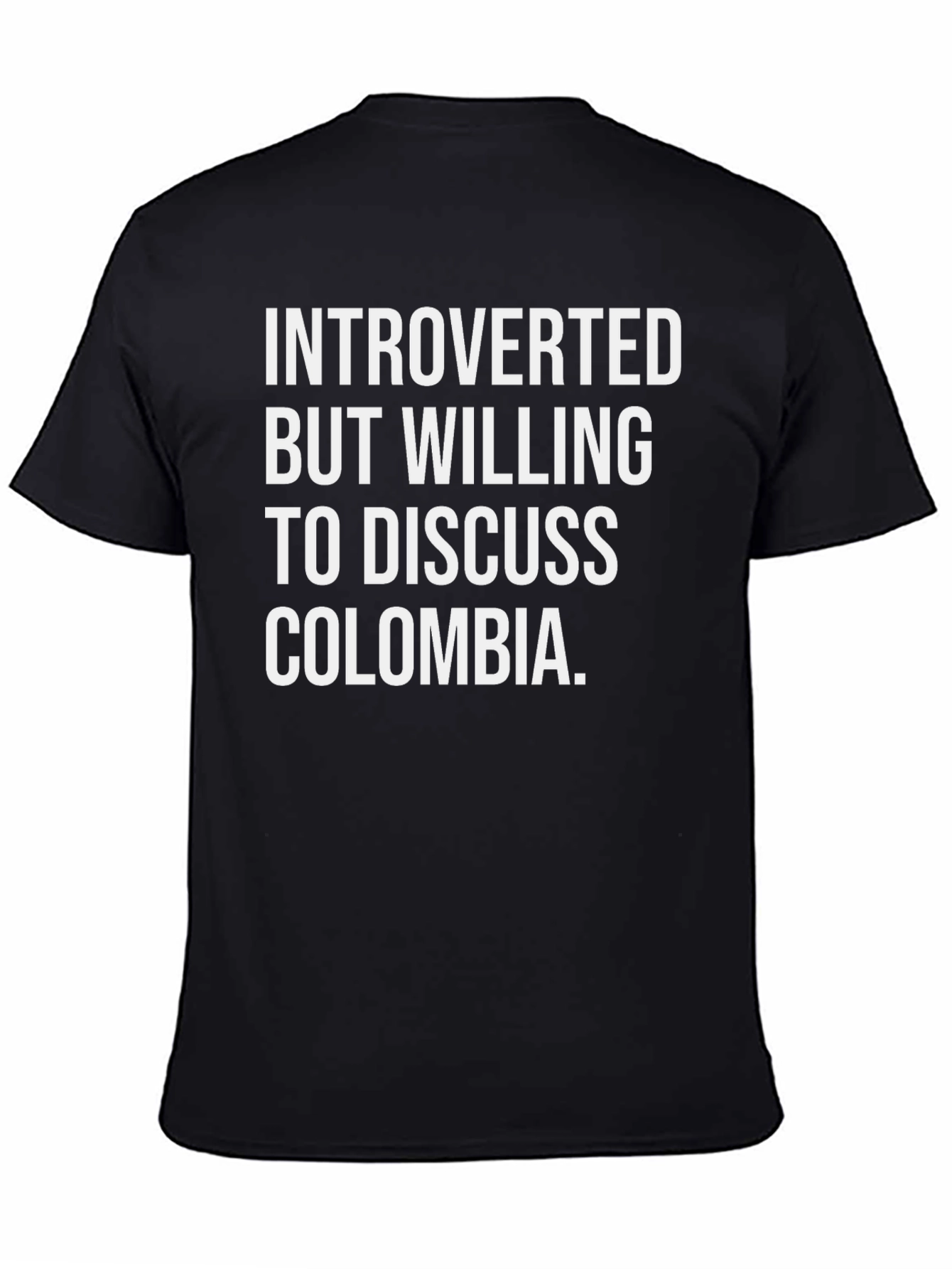 Introverted Colombia Tee - Funny Graphic T-Shirt