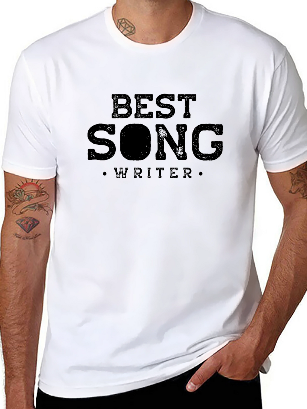 Best Songwriter T-Shirt - Black Casual Tee
