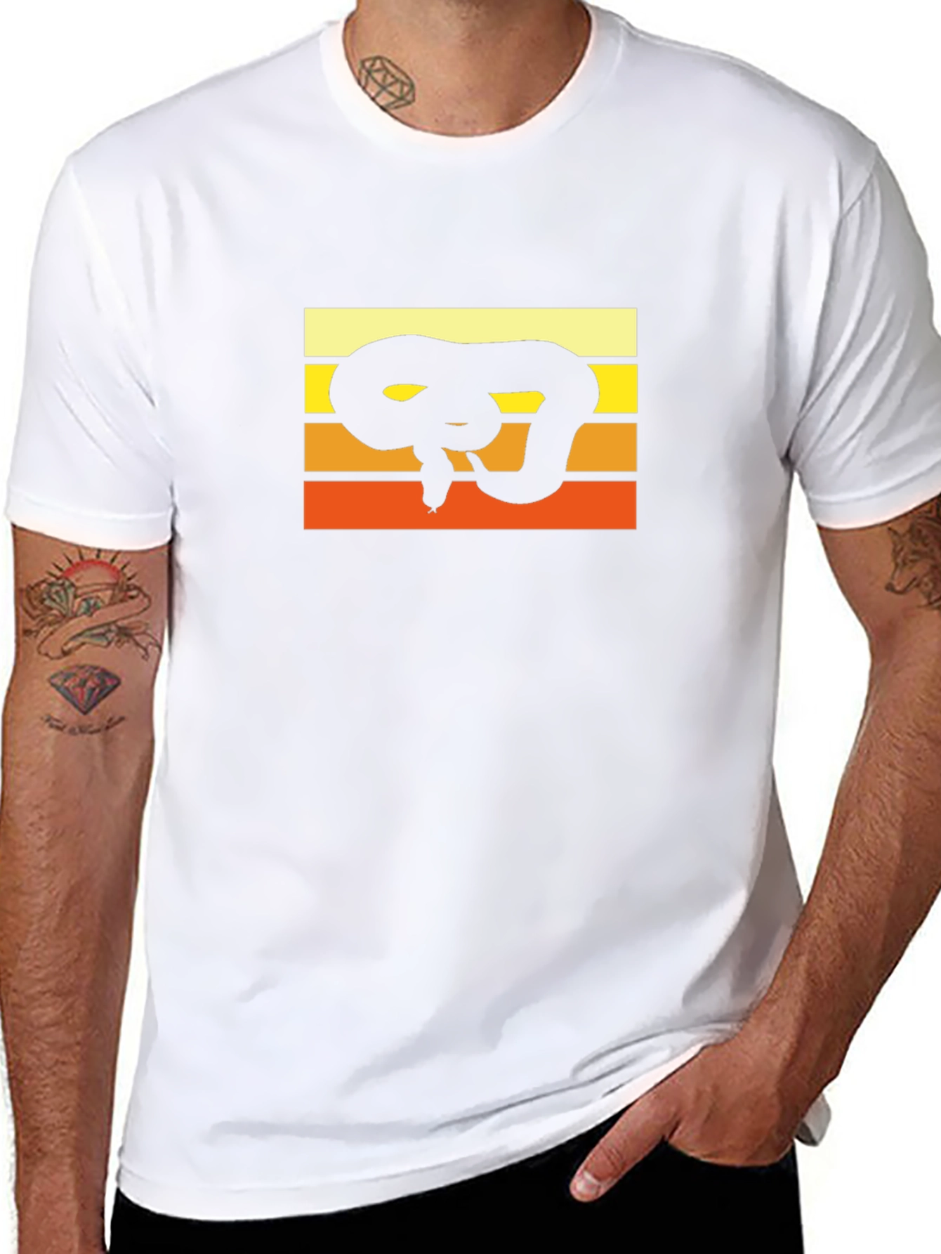 Retro Snake T-Shirt - Cool Animal Graphic Tee