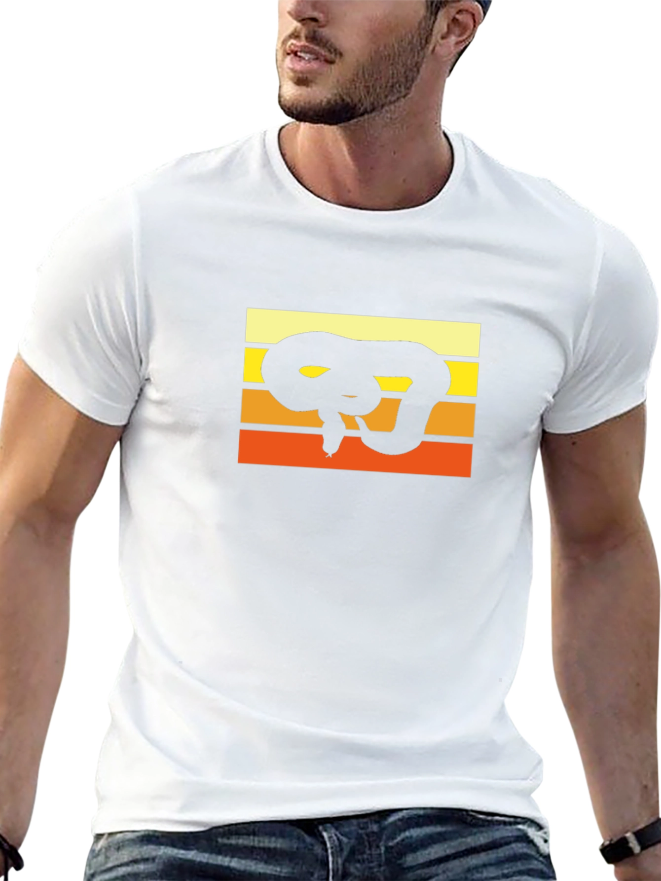 Retro Snake T-Shirt - Cool Animal Graphic Tee