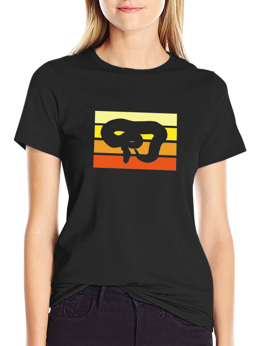 Retro Snake T-Shirt - Cool Animal Graphic Tee