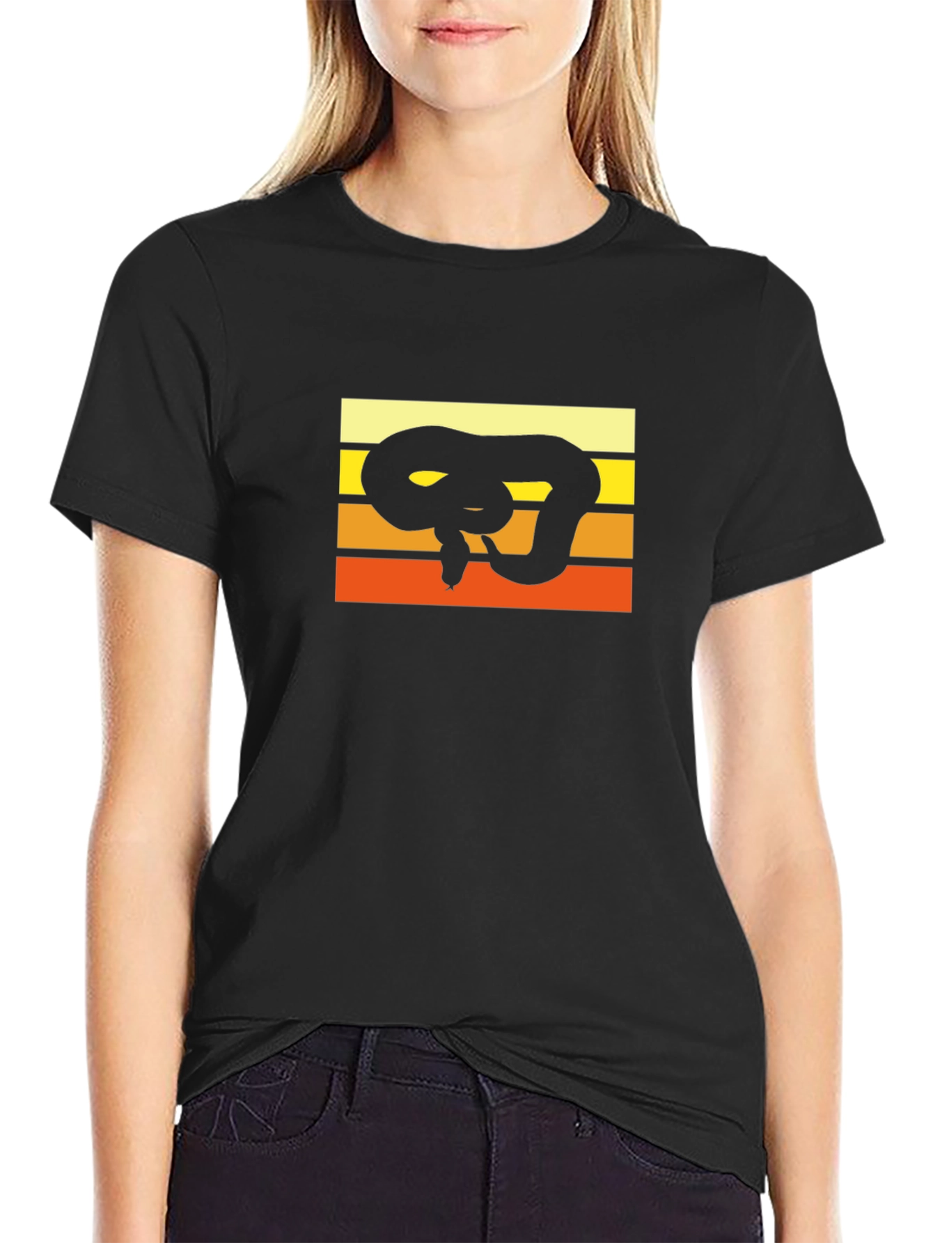 Retro Snake T-Shirt - Cool Animal Graphic Tee