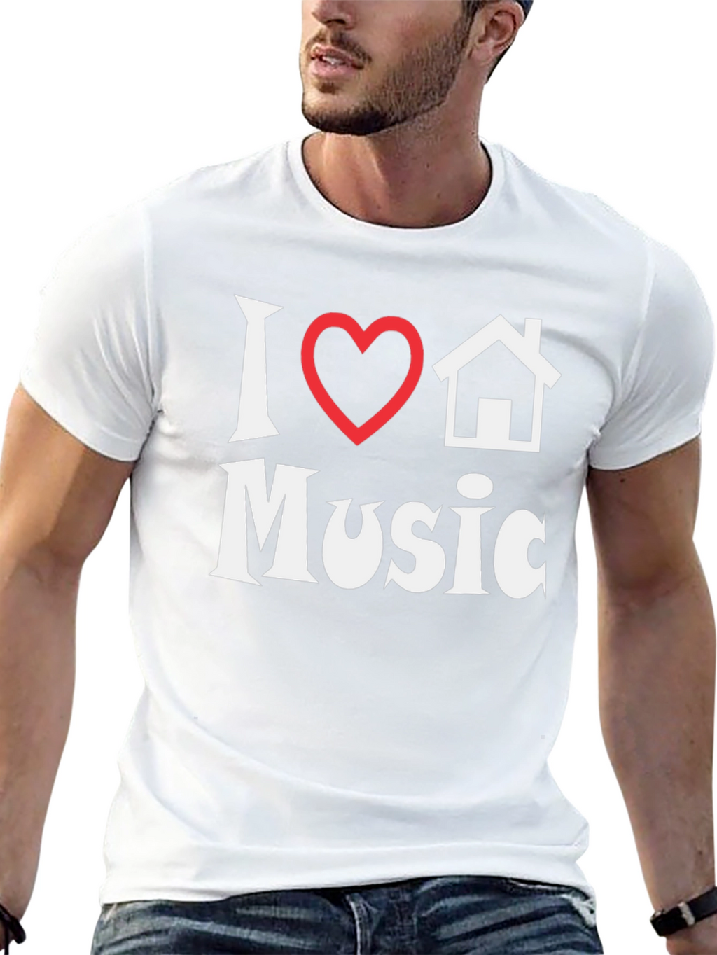 I Heart House Music T-Shirt - Stylish Graphic Tee