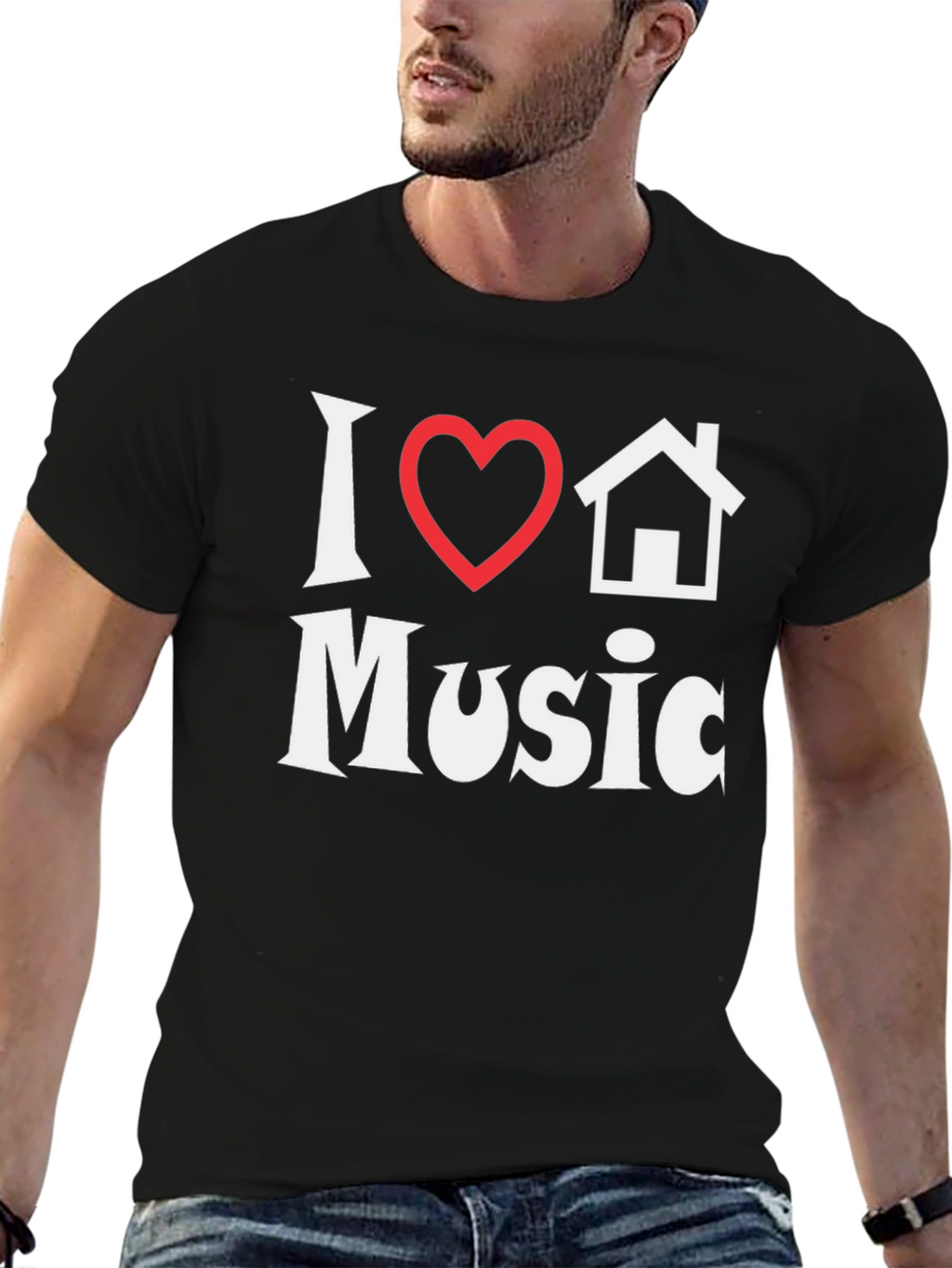I Heart House Music T-Shirt - Stylish Graphic Tee