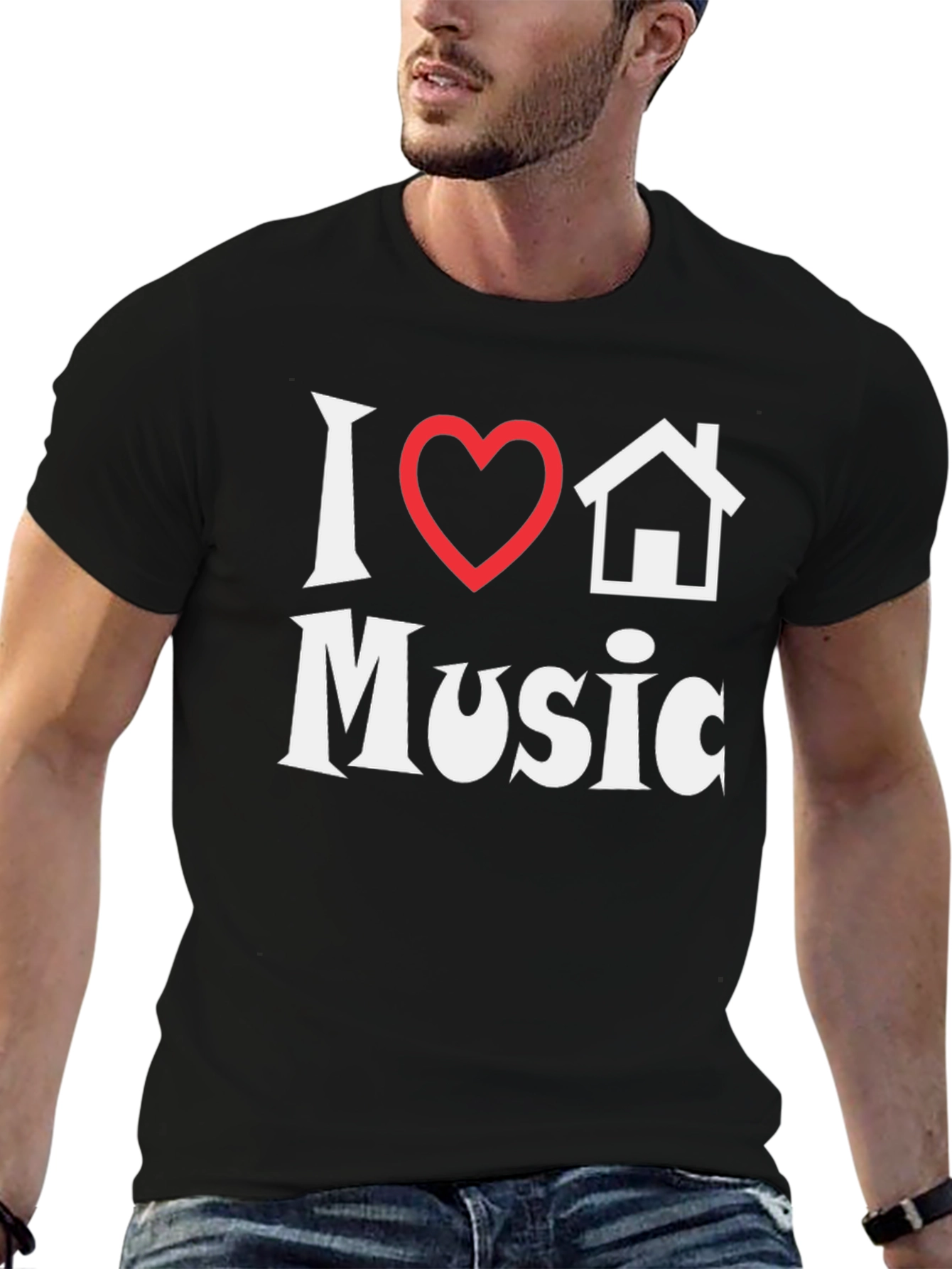 I Heart House Music T-Shirt - Stylish Graphic Tee