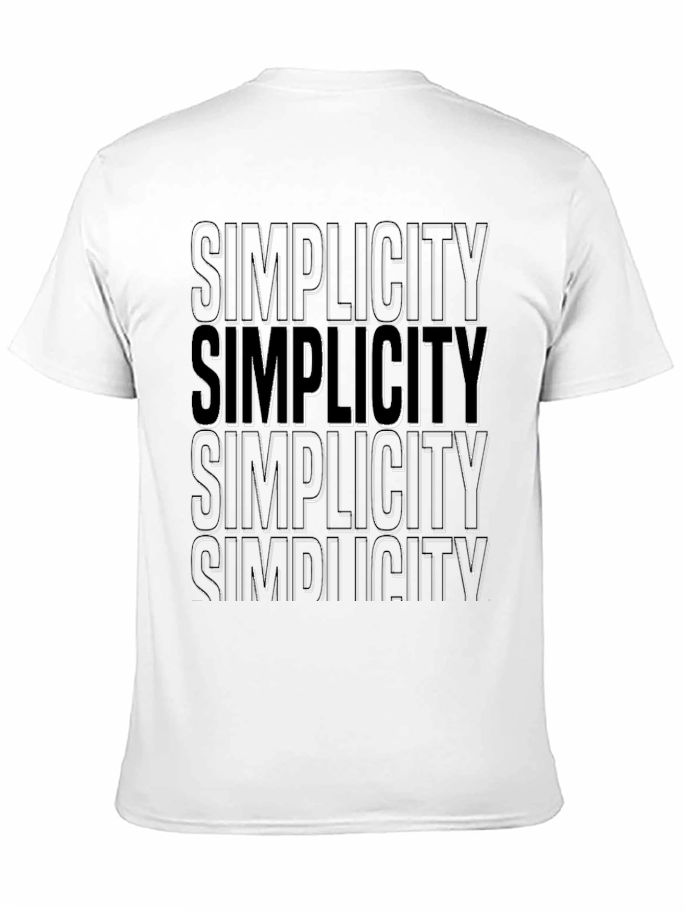 Simplicity Text Graphic Black Tee