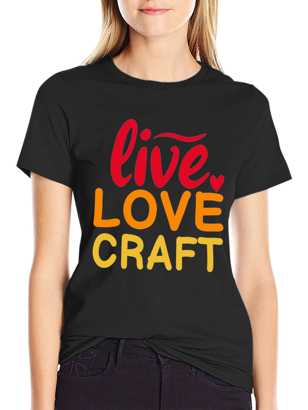 Live Love Craft Black Graphic Tee