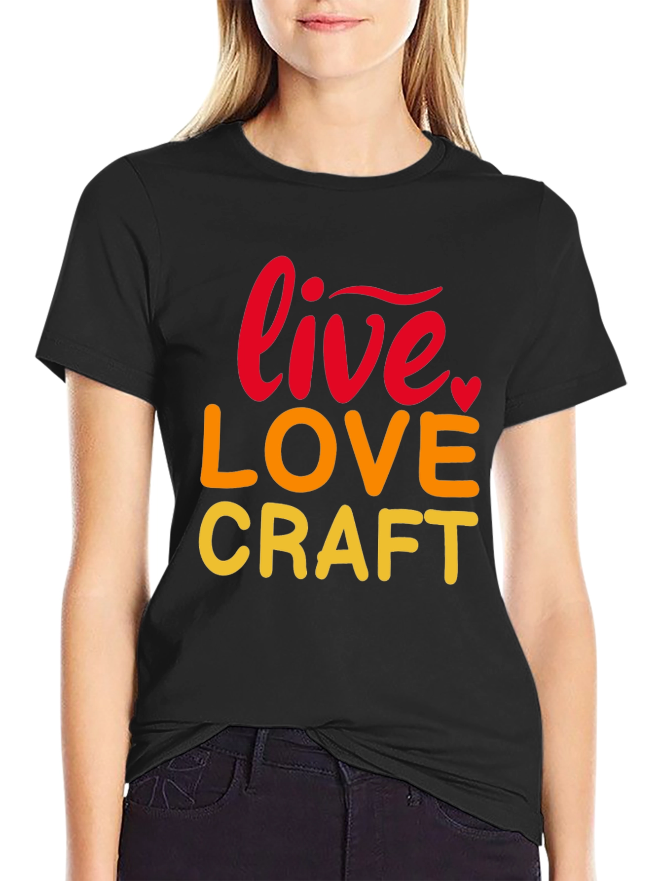 Live Love Craft Black Graphic Tee